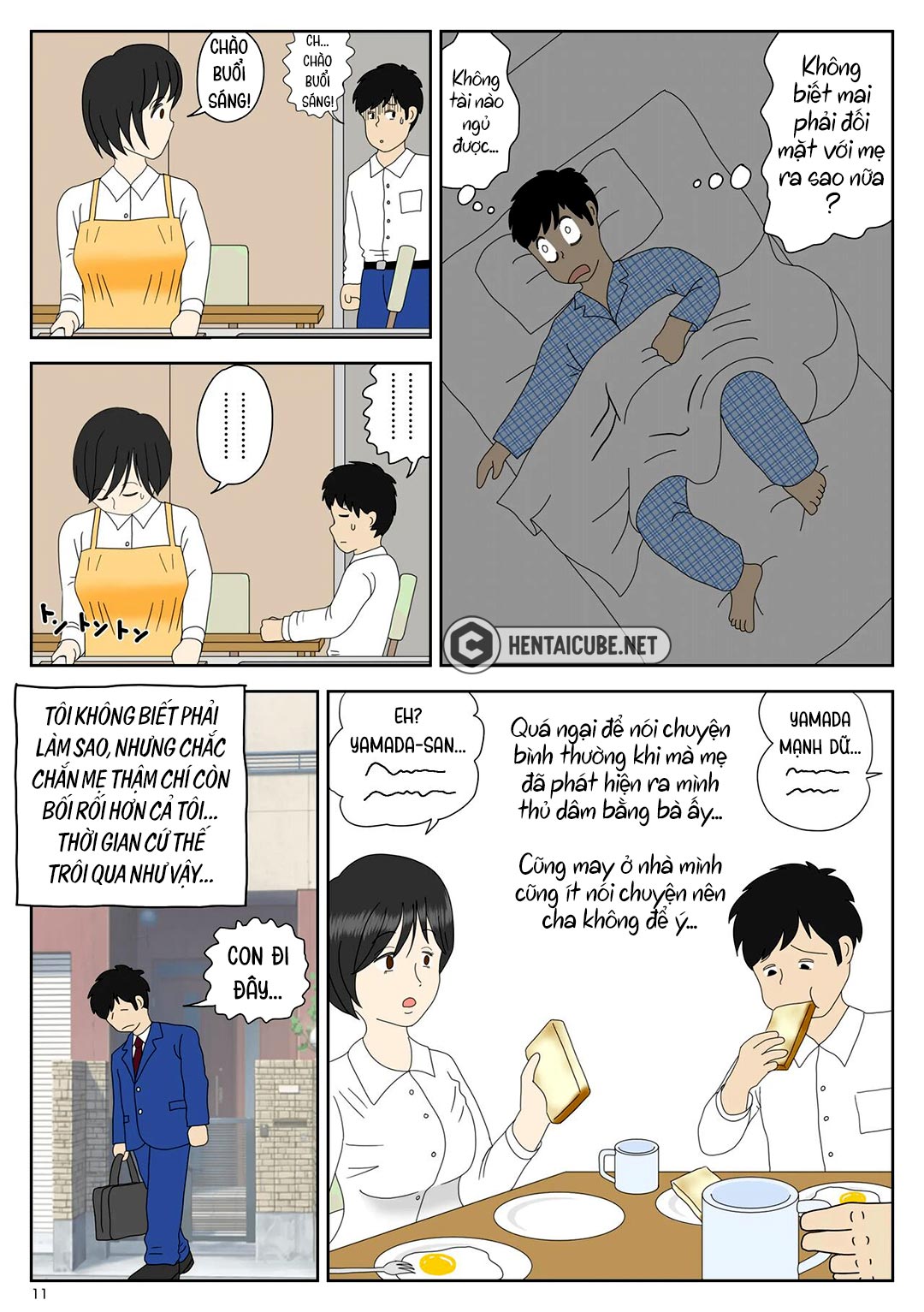 Đọc truyện hentai Bị mẹ phát hiện đang rình trộm thủ dâm - Chap 1