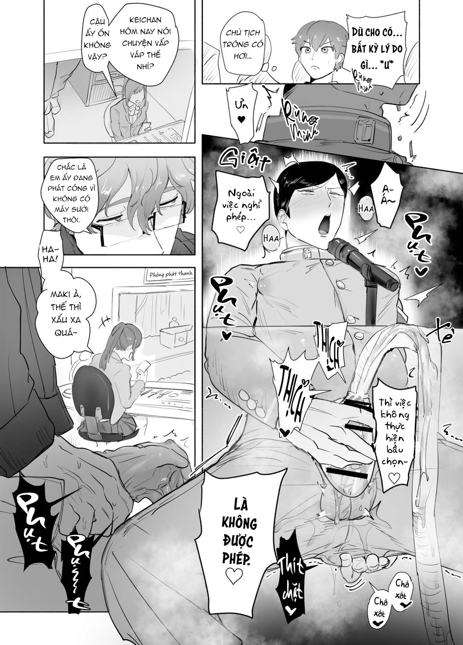 Đọc truyện hentai Cosplay y tá nóng bỏng cùng giáo viên biến thái trong phòng Hội Học sinh - Chap 2