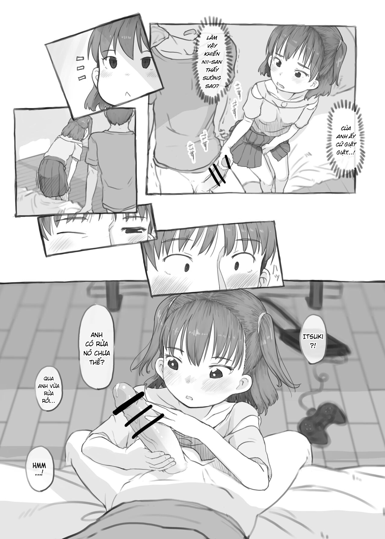 Đọc truyện hentai Fap cùng em gái - Chap 2.1