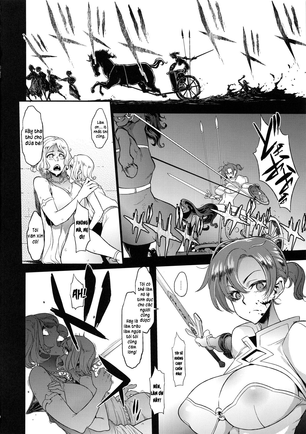 Đọc truyện hentai Nữ hoàng thực sự sẽ không bao giờ đầu hàng Oneshot nứng