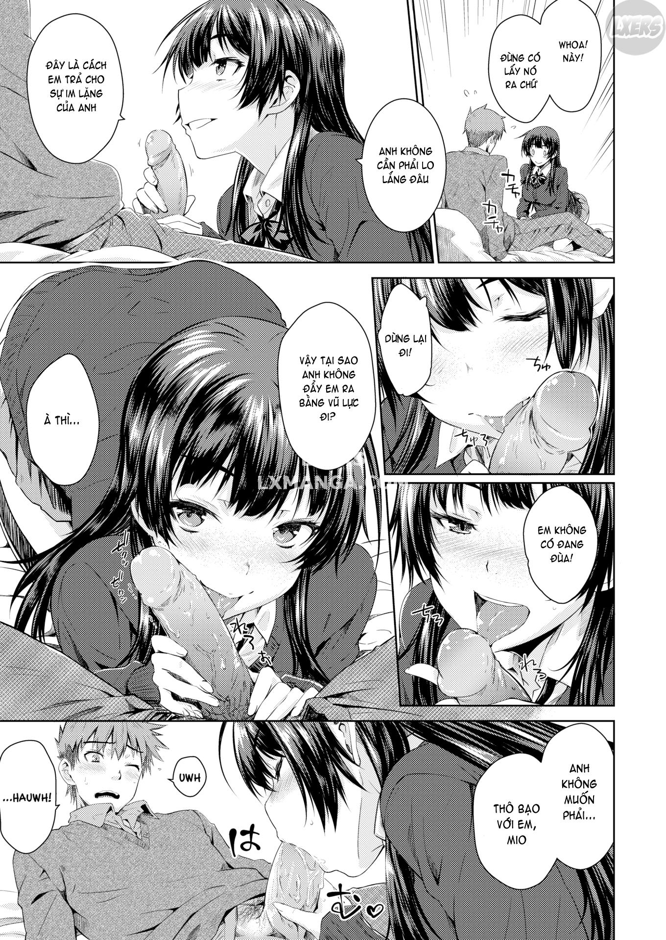 Đọc truyện hentai Con em gái ngây thơ vô phòng - Oneshot
