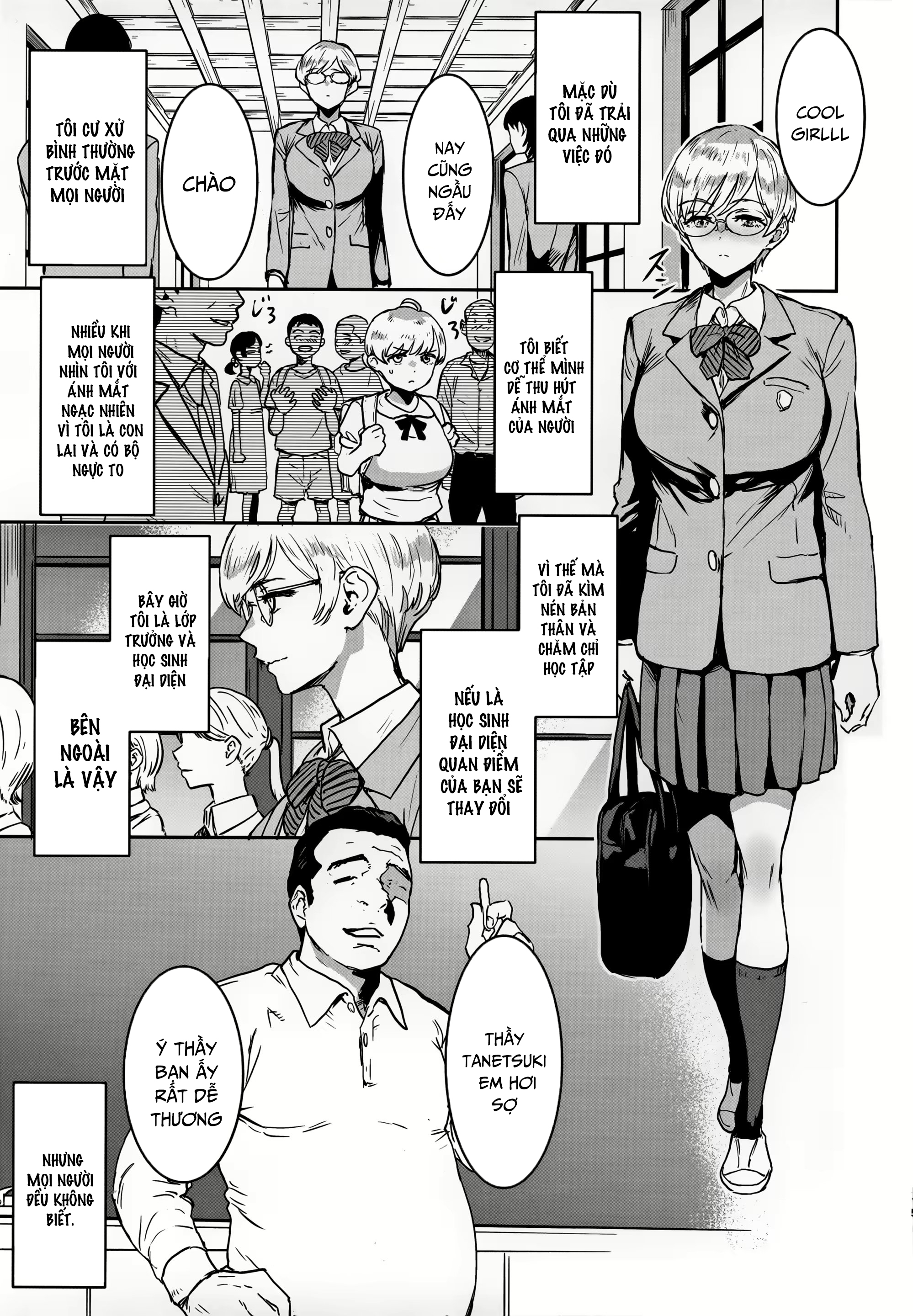Đọc truyện hentai Cô gái đeo kính xinh đẹp lạnh lùng đang làm nhiệm vụ giáo viên - Oneshot