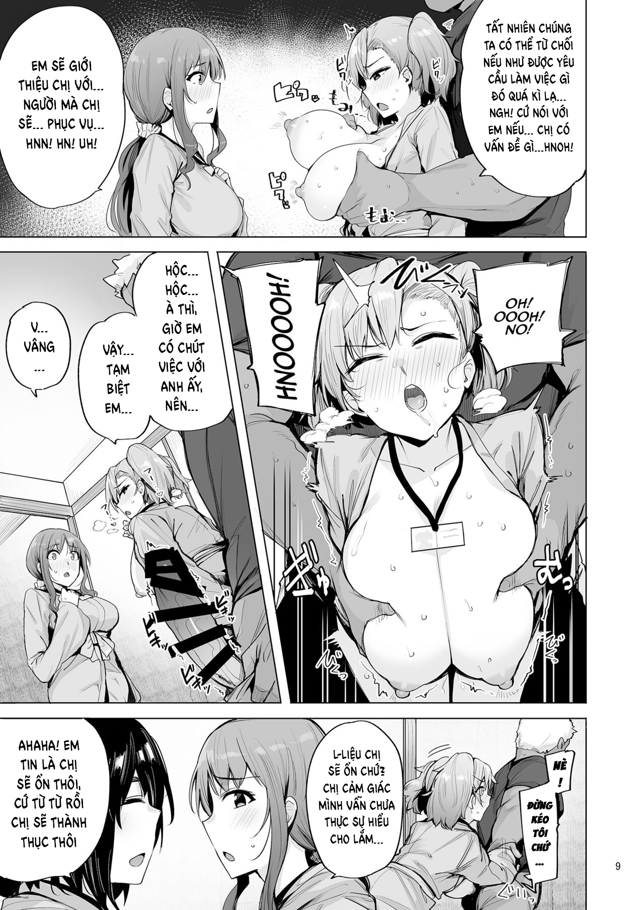Đọc truyện hentai Nhà trọ của 3 chị em nhà nghèo phục vụ kinh doanh - Chap 3
