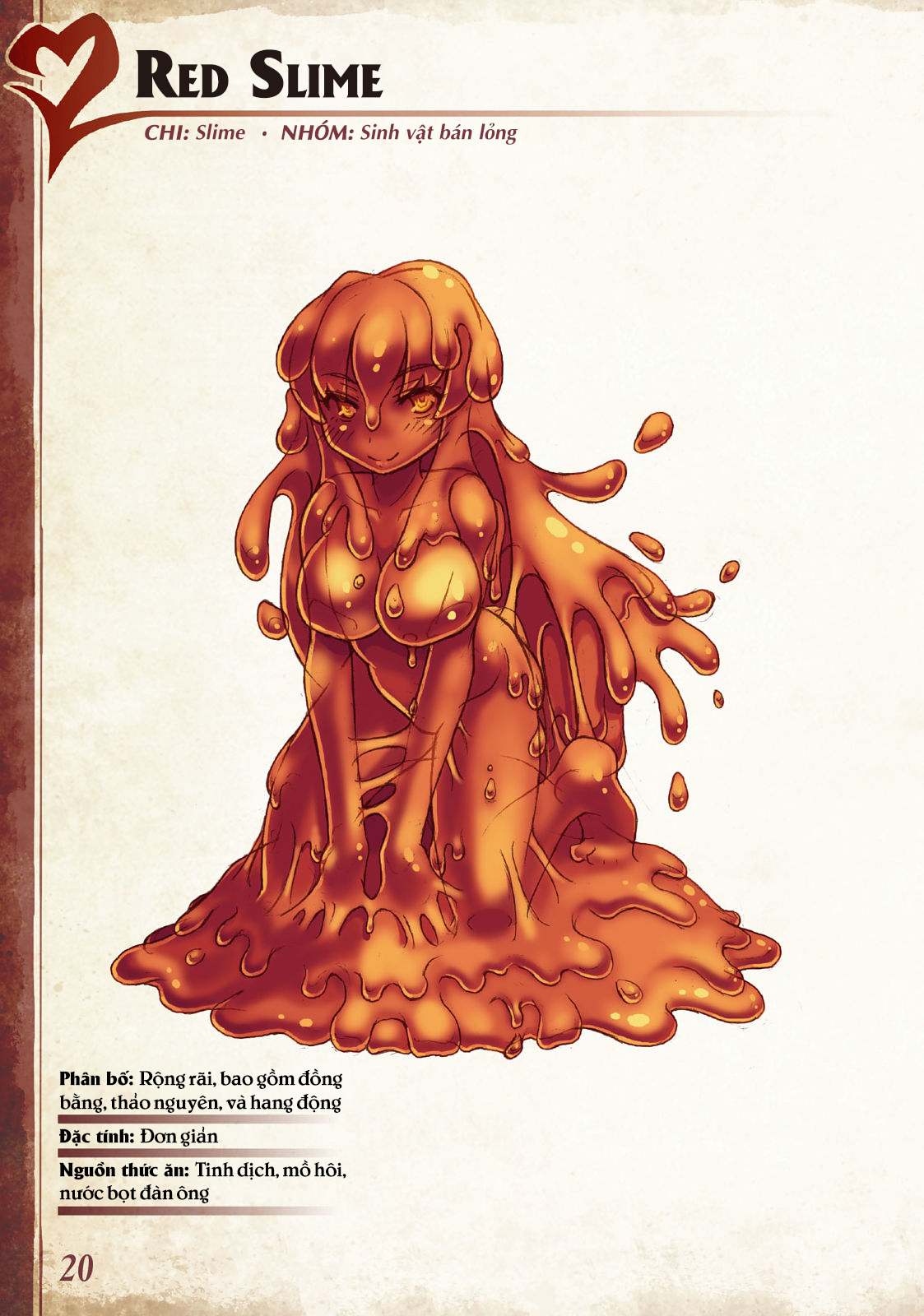 Đọc truyện hentai Bách khoa toàn thư Monstergirl - 003 - 004 - 005: Slime, Red slime và Queen slime