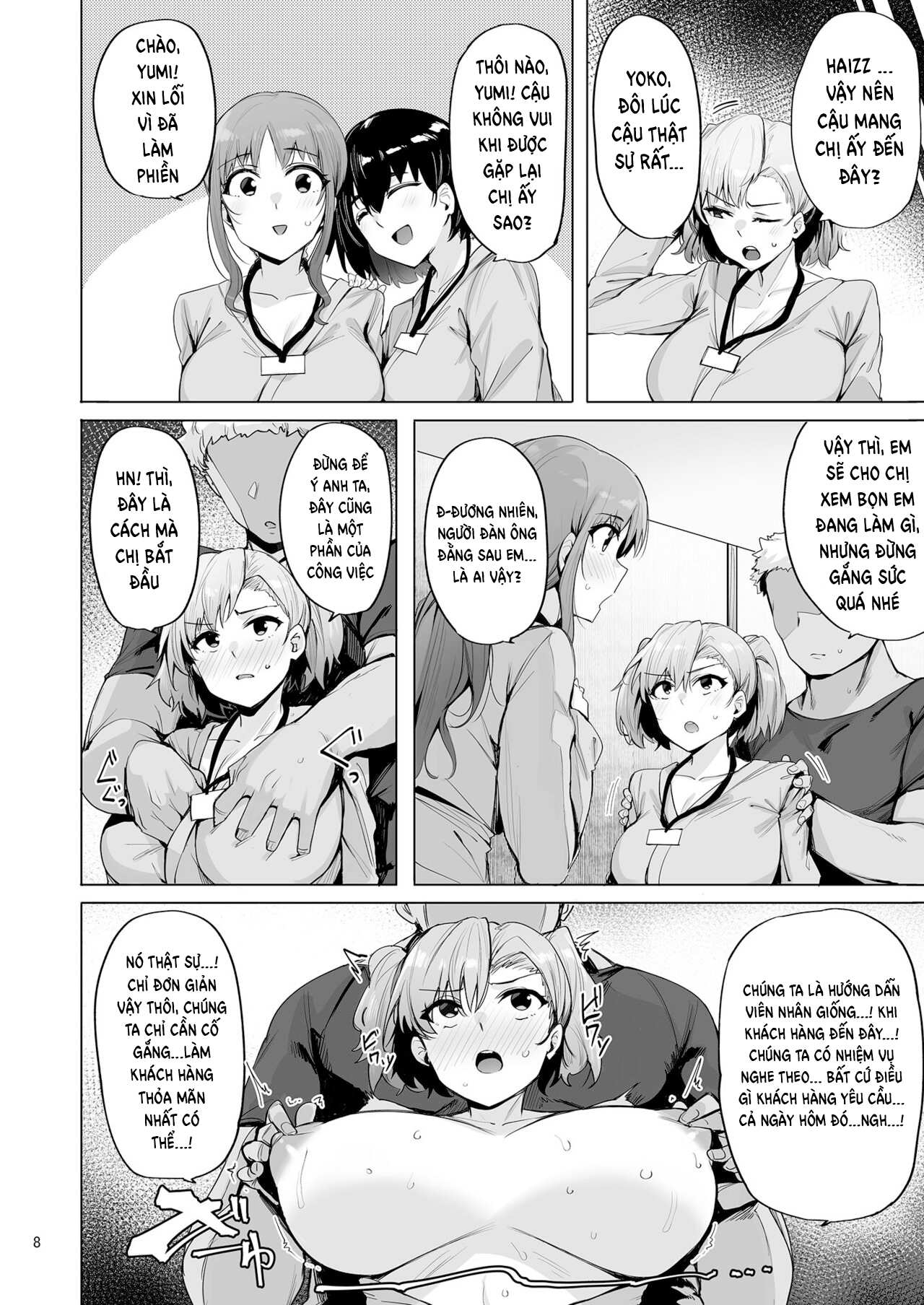 Đọc truyện hentai Nhà trọ của 3 chị em nhà nghèo phục vụ kinh doanh - Chap 3