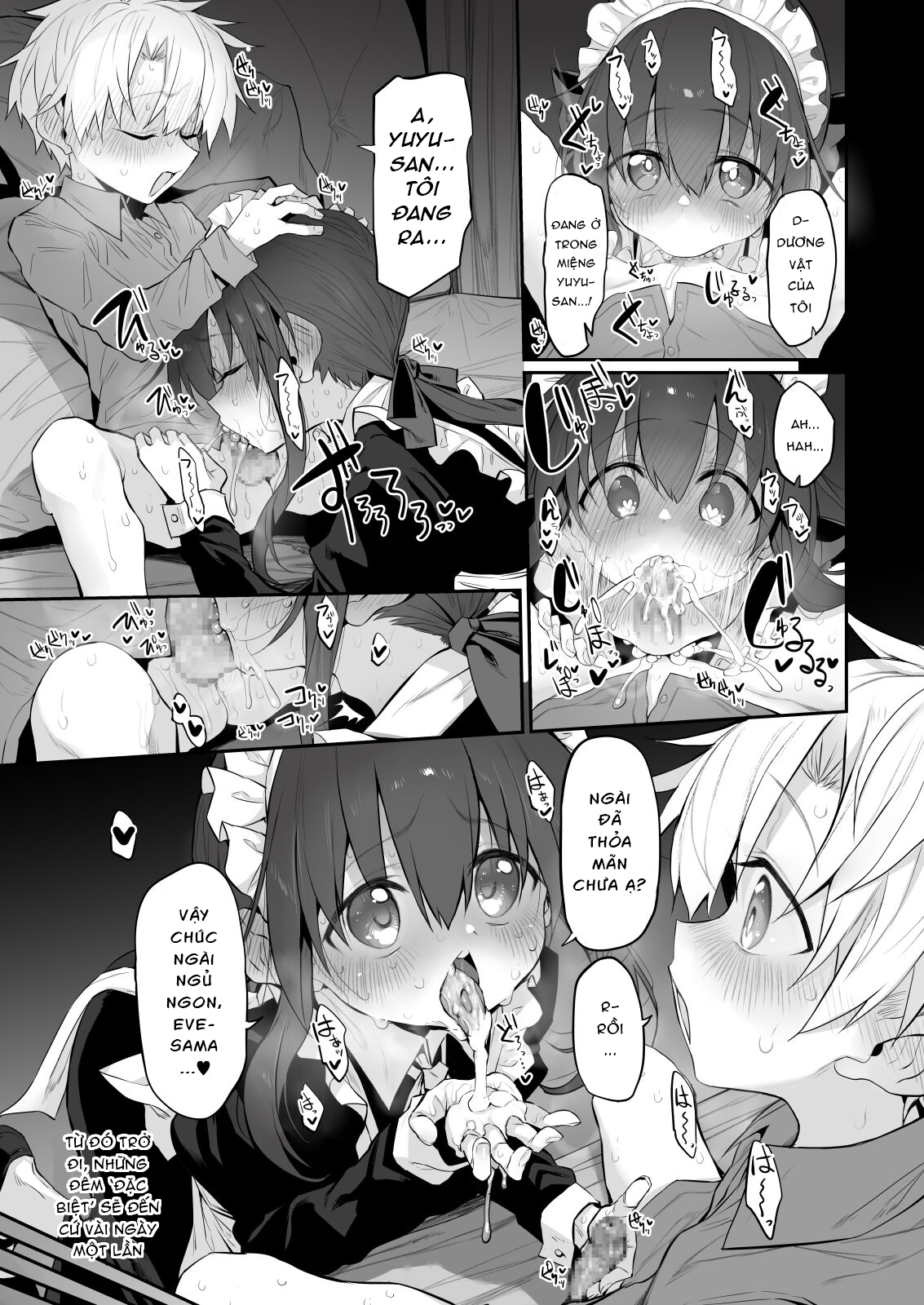 Đọc truyện hentai Mối tình đầu với cô hầu gái - Oneshot