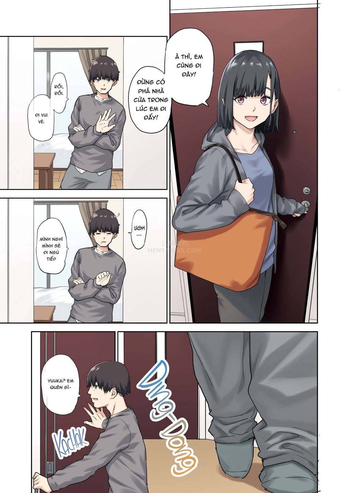 Đọc truyện hentai Kanojo Ga Fuzai No Aida, Kanojo No Shinyuu To Shirokujichuu, Nakadashi Shimashita - Oneshot