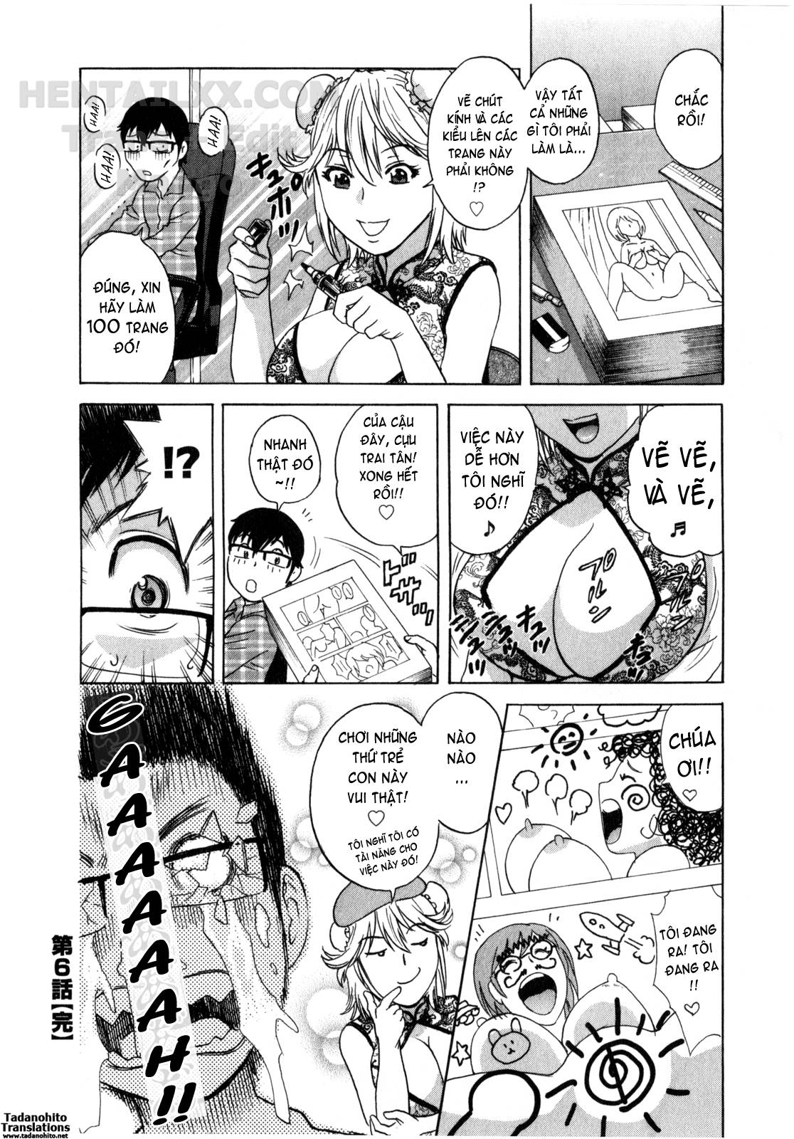 Đọc truyện hentai Life With Married Women Just Like A Manga - Chap 25
