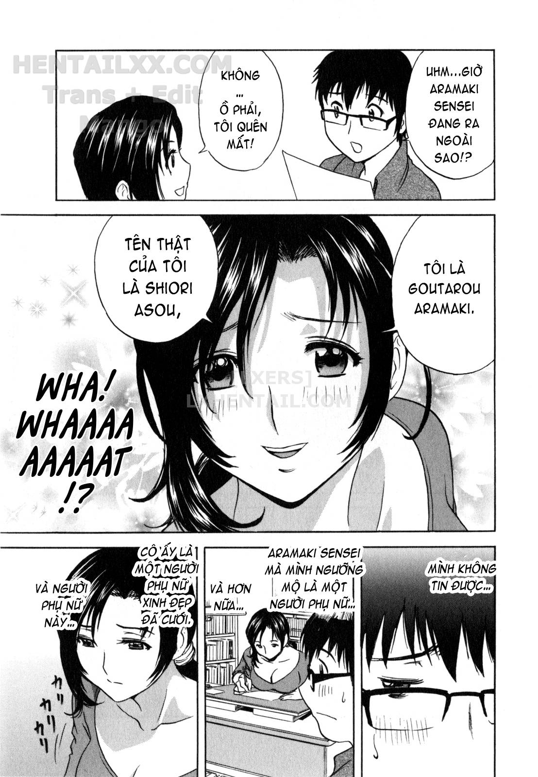 Đọc truyện hentai Life With Married Women Just Like A Manga - Chap 1