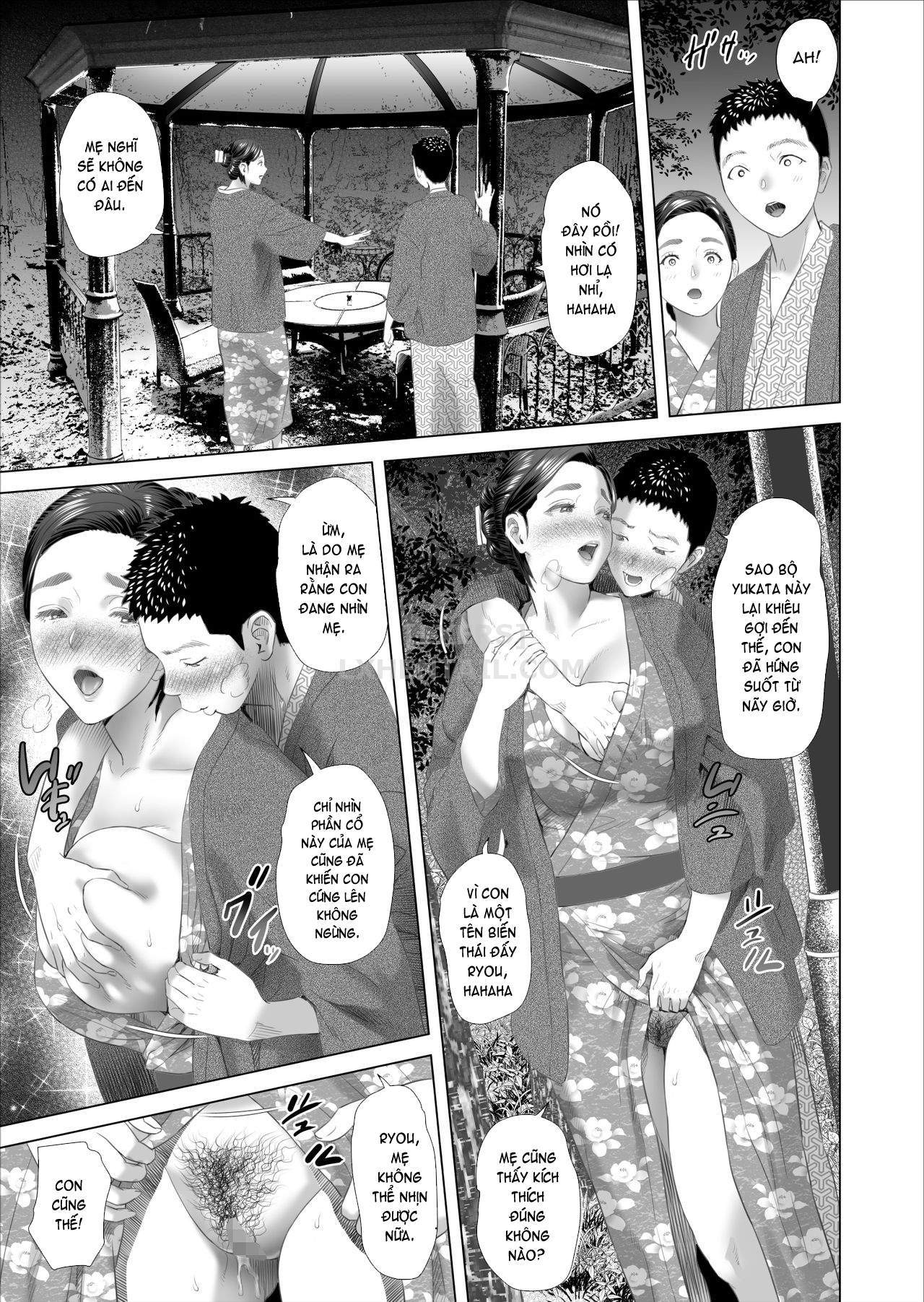 Đọc truyện hentai Kinjo Yuuwaku Musuko No Afureru Seiyoku O Nomihosu Haha Hen - Chap 3 - [END]