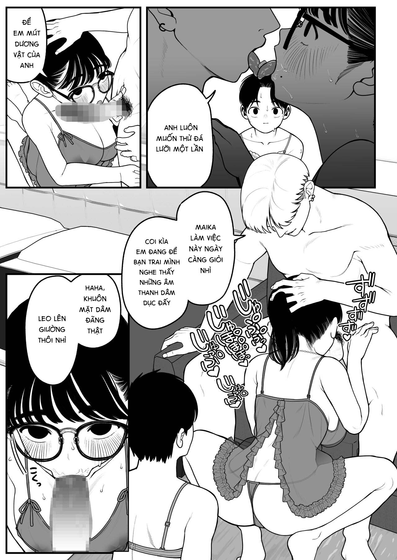Đọc truyện hentai Kỳ nghỉ đông của tôi, bạn gái và chồng phần 2 - Chap 2