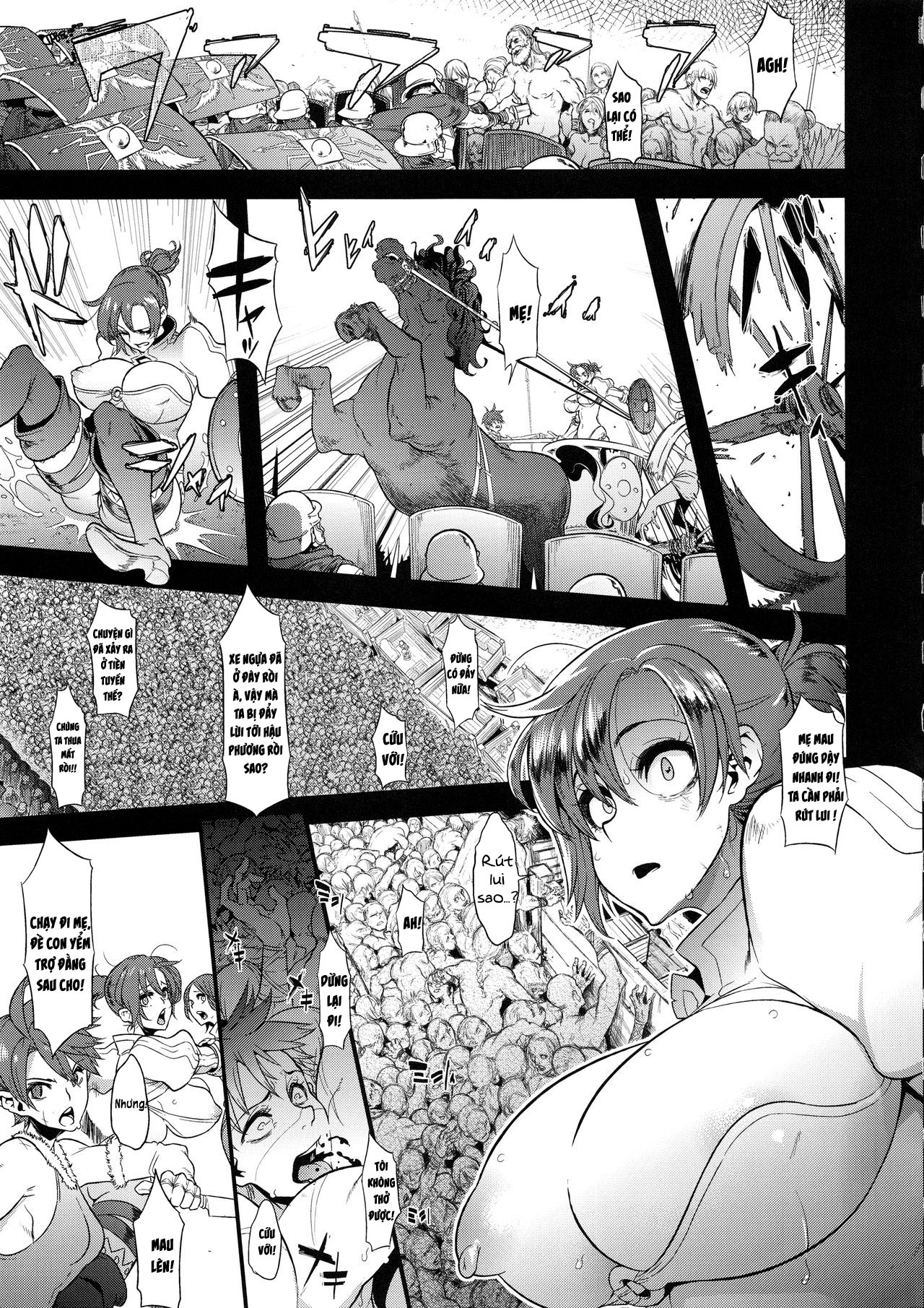 Đọc truyện hentai Nữ hoàng thực sự sẽ không bao giờ đầu hàng Oneshot nứng