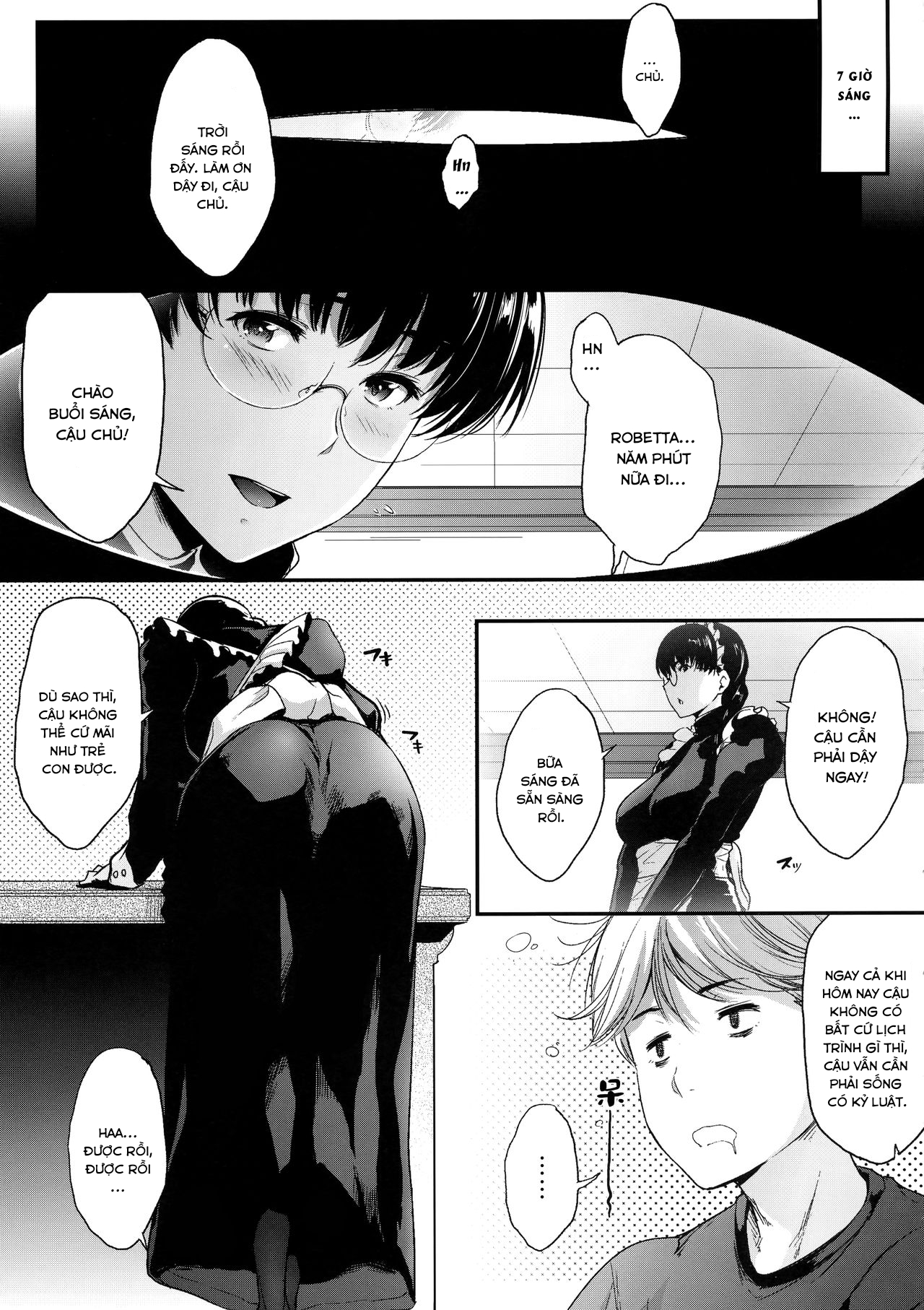 Đọc truyện hentai Waka-sama to Maid - Oneshot