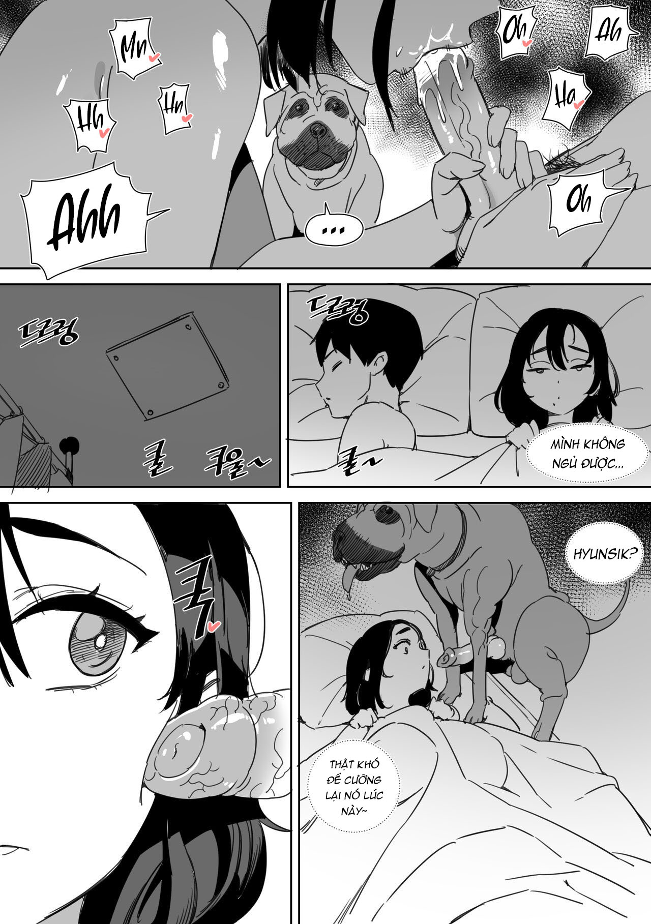 Đọc truyện hentai Phim hoạt hình về việc bị chó của bạn gái NTR'd - Oneshot
