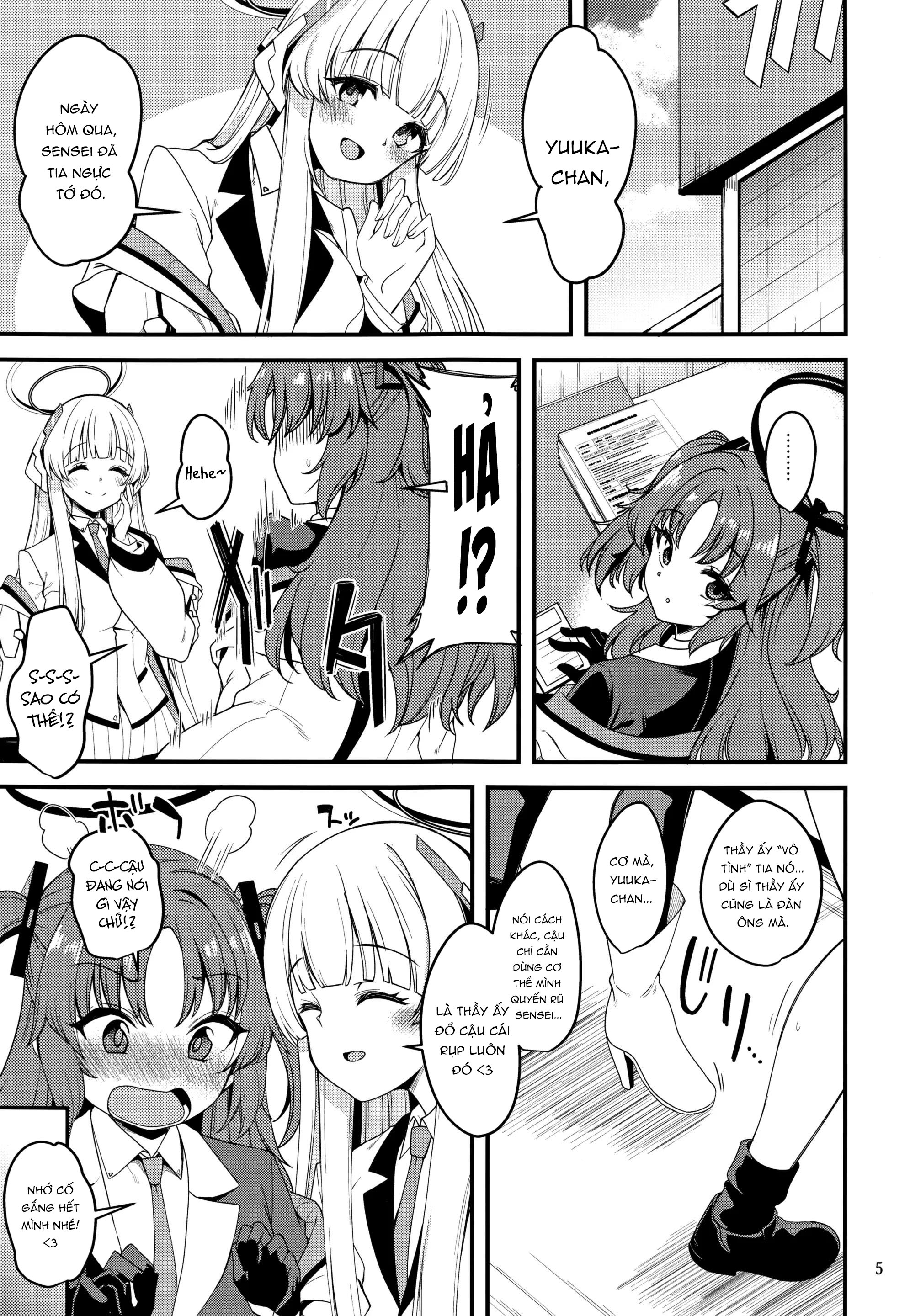 Đọc truyện hentai Sensei! Đừng nói chuyện này cho yuuka biết nhé! - Oneshot nứng