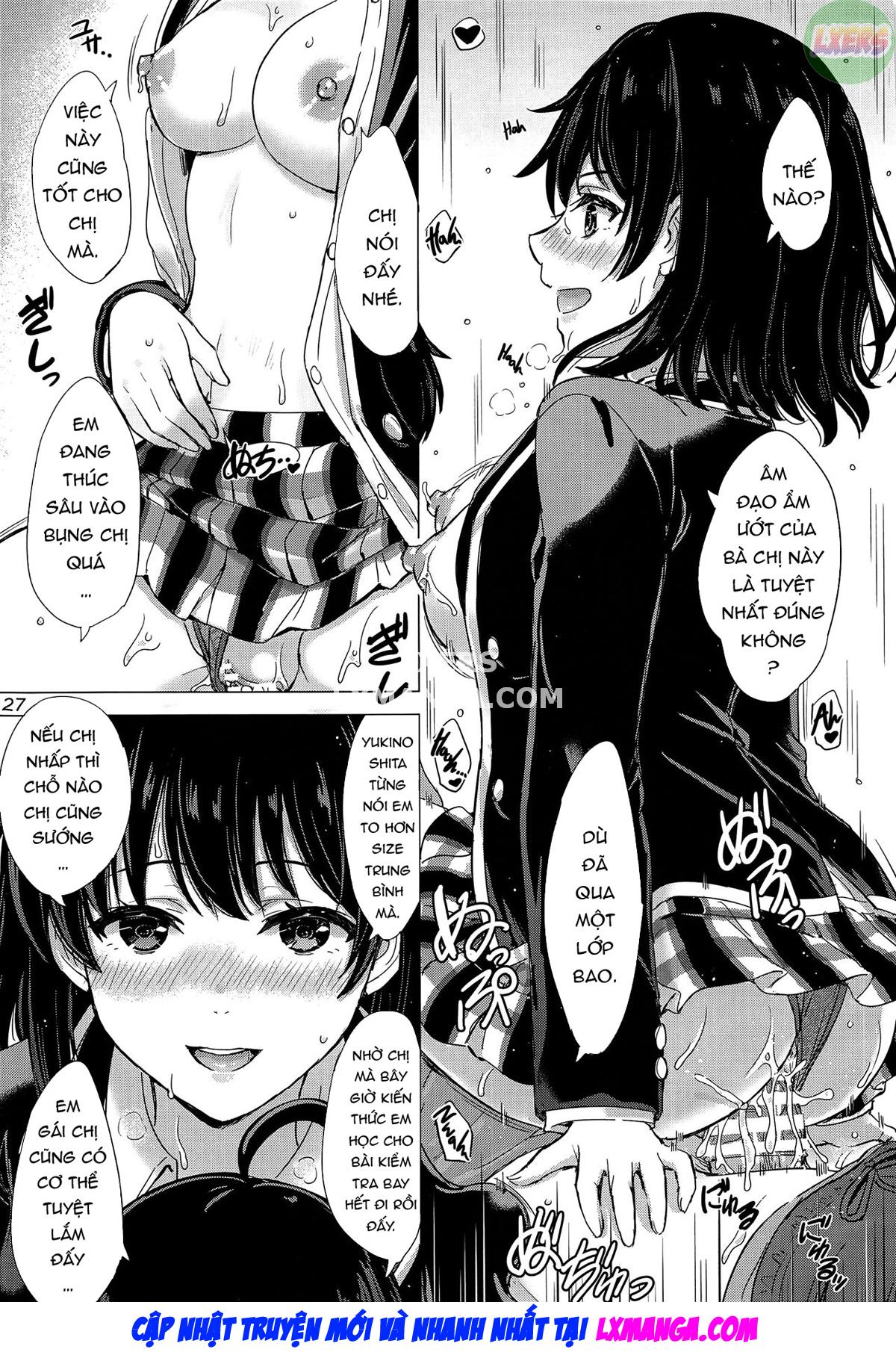 Đọc truyện hentai Bí mật nghịch ngợm của chị em nhà Yukinoshita. - Oneshot