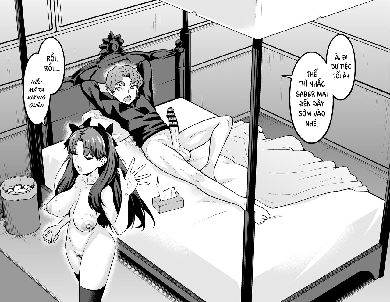 Đọc truyện hentai Rin Tohsaka ngoại tình với Shinji - Oneshot