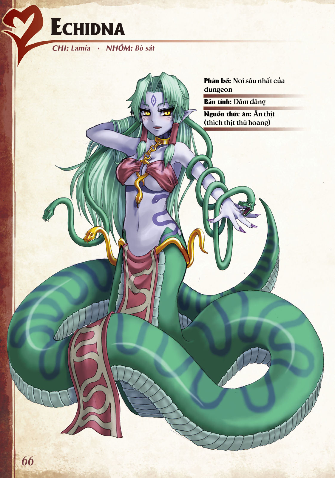 Đọc truyện hentai Bách khoa toàn thư Monstergirl - 027: Echidna