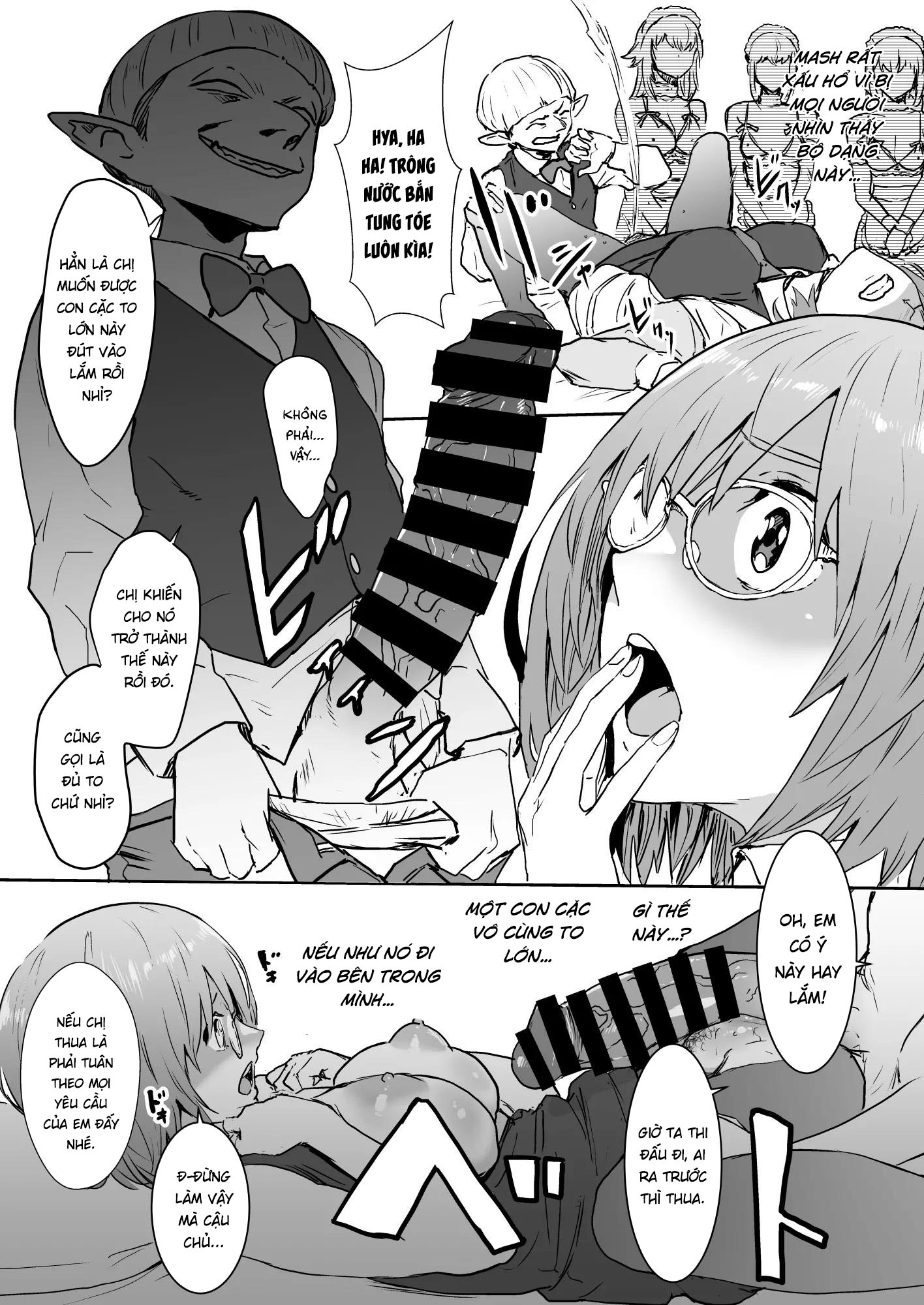 Đọc truyện hentai Mash bị bắt vào trang trại con người! - Oneshot nứng