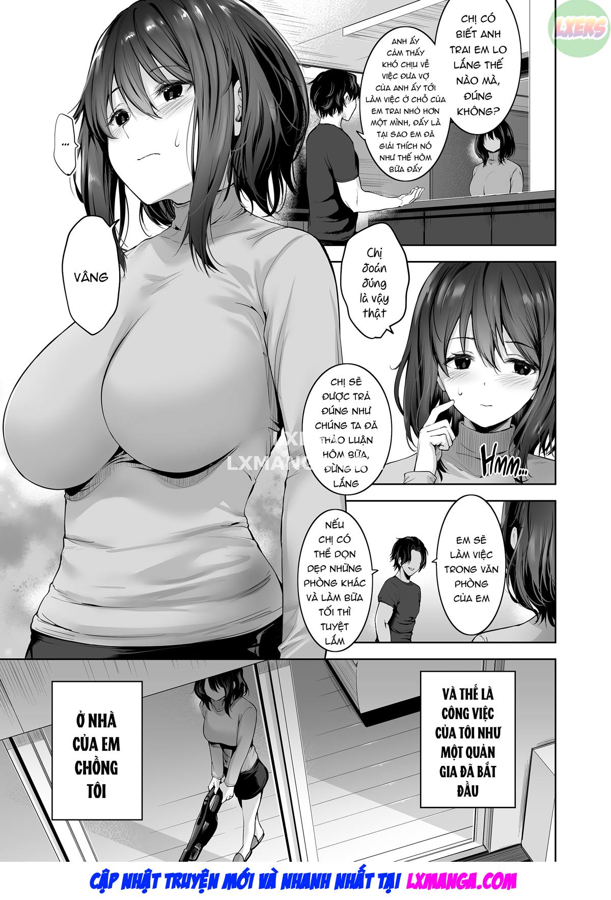 Đọc truyện hentai Một người phụ nữ đã có gia đình làm quản gia cho anh rể, suốt ngày chồng cắm sừng mà anh ta không hề hay biết. - Oneshot