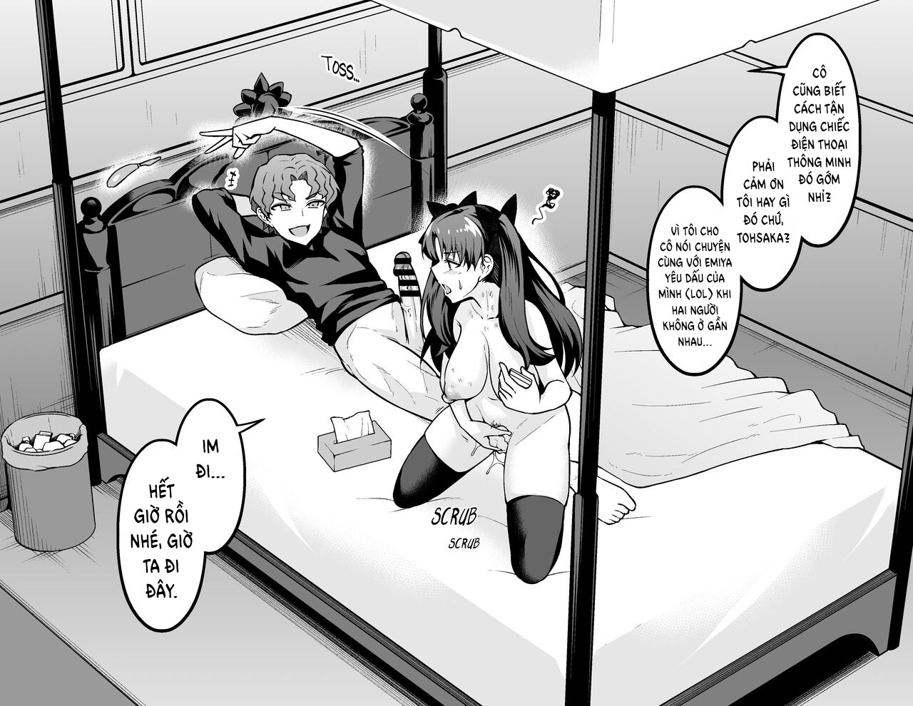 Đọc truyện hentai Rin Tohsaka ngoại tình với Shinji - Oneshot