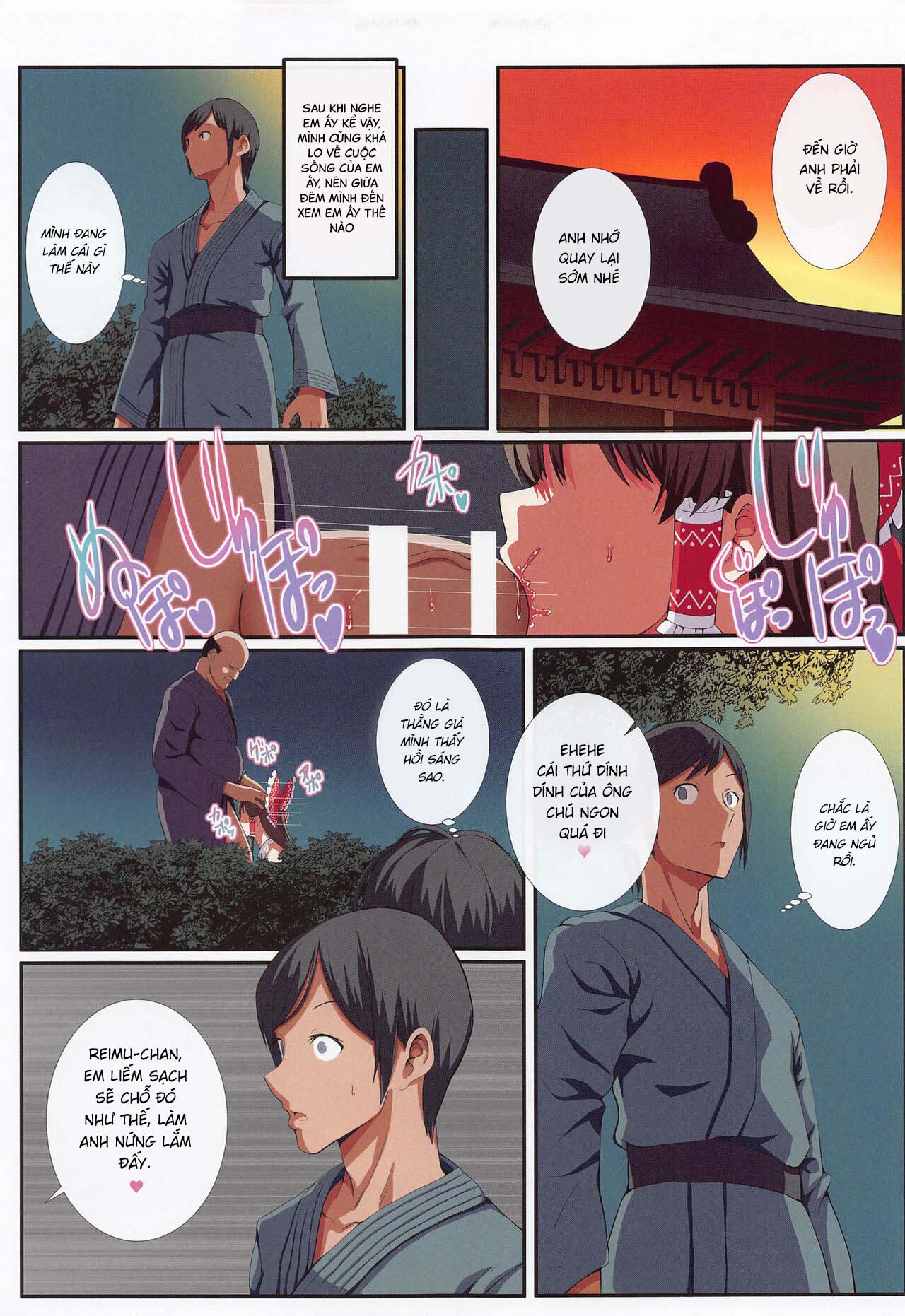 Đọc truyện hentai Miko-san bé nhỏ của Hakurei và những bụi cây bí mật - Oneshot