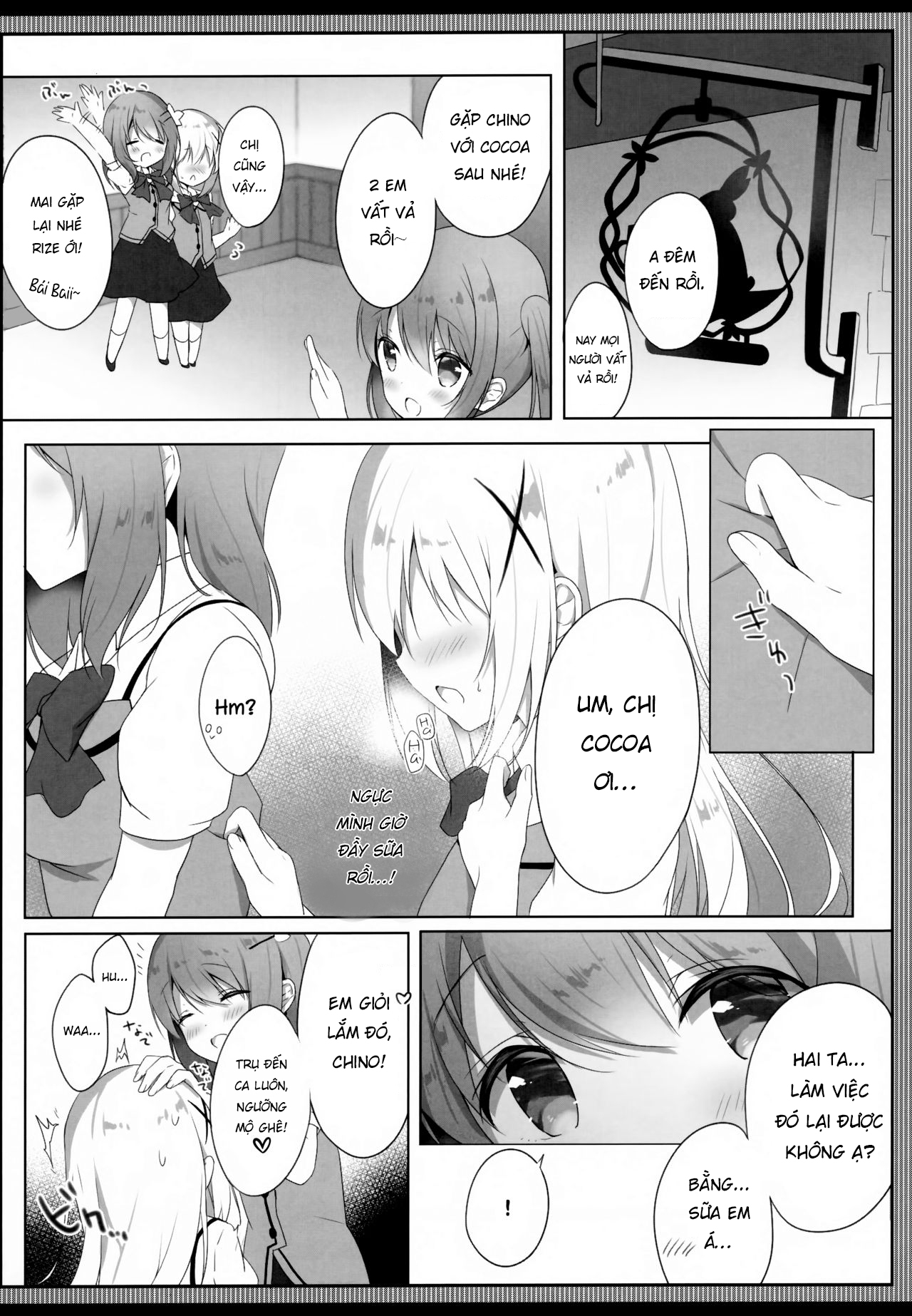 Đọc truyện hentai Chino’s Sweet & Fatty Milk - Oneshot