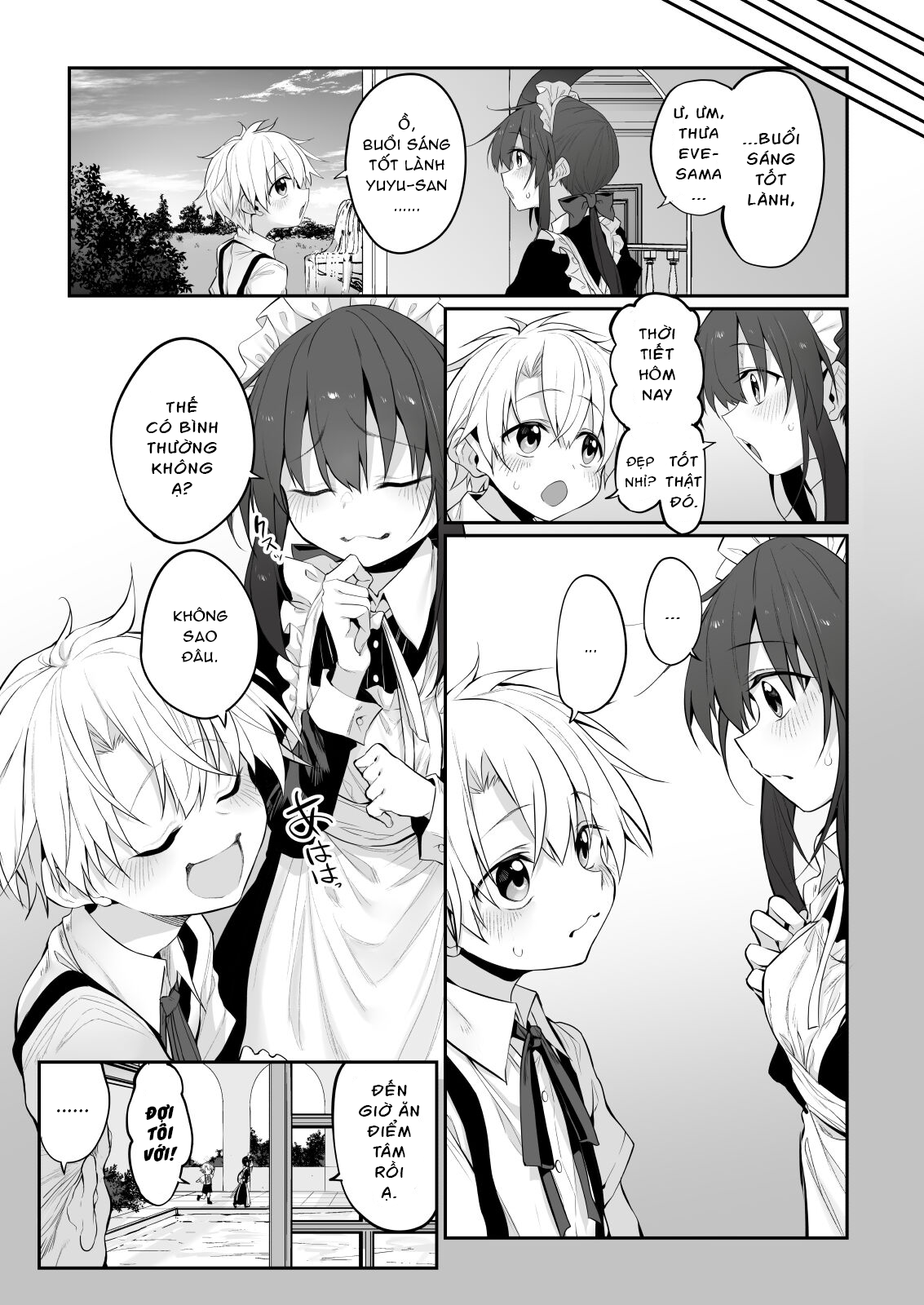 Đọc truyện hentai Mối tình đầu với cô hầu gái - Oneshot