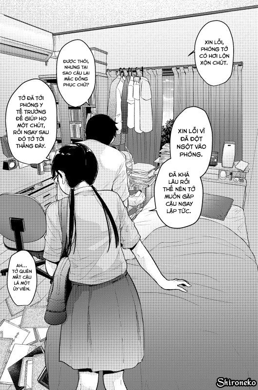Đọc truyện hentai Jimiko to Ichinichijuu Sex - Chap 3.5 - Gaishutsu Jishuku Ake no Jimiko