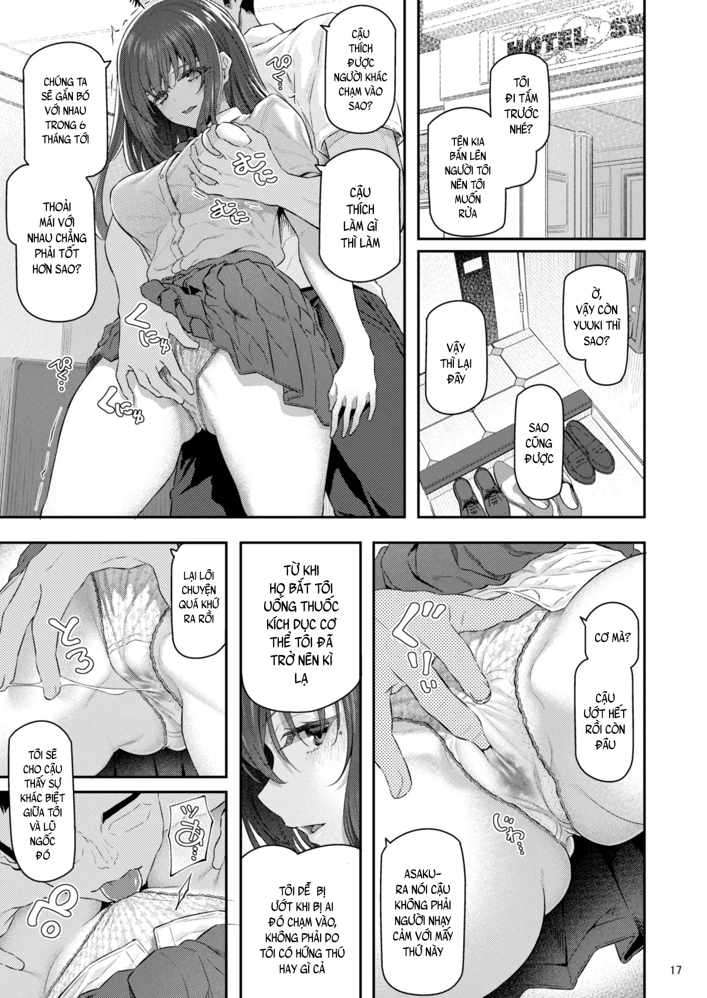 Đọc truyện hentai Phục vụ của 3 nữ sinh đóng phim segg - Chap 1