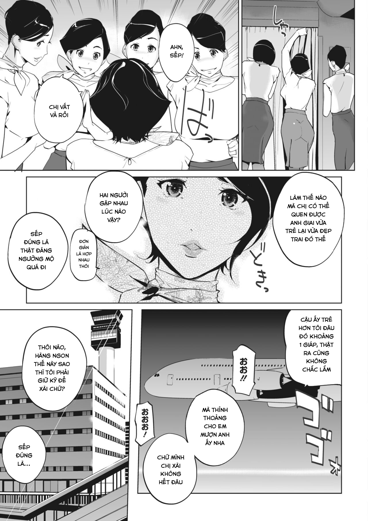 Đọc truyện hentai Dạo này nghe đâu ngành tiếp viên hàng không đang nổi nên làm chơi thôi - Chap 1
