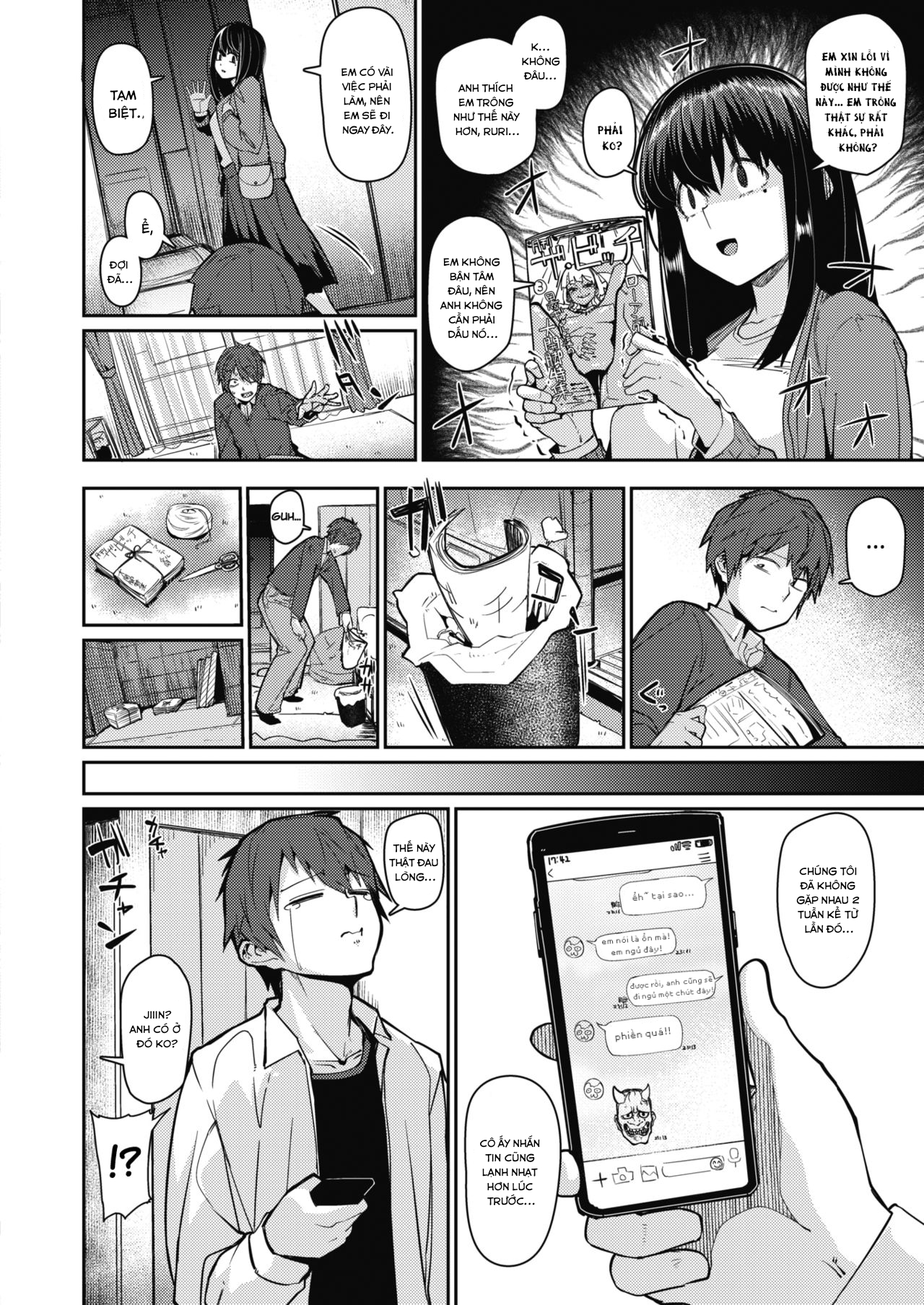 Đọc truyện hentai Phản ứng của bạn gái sẽ ra sao khi phát hiện sách đen - Oneshot