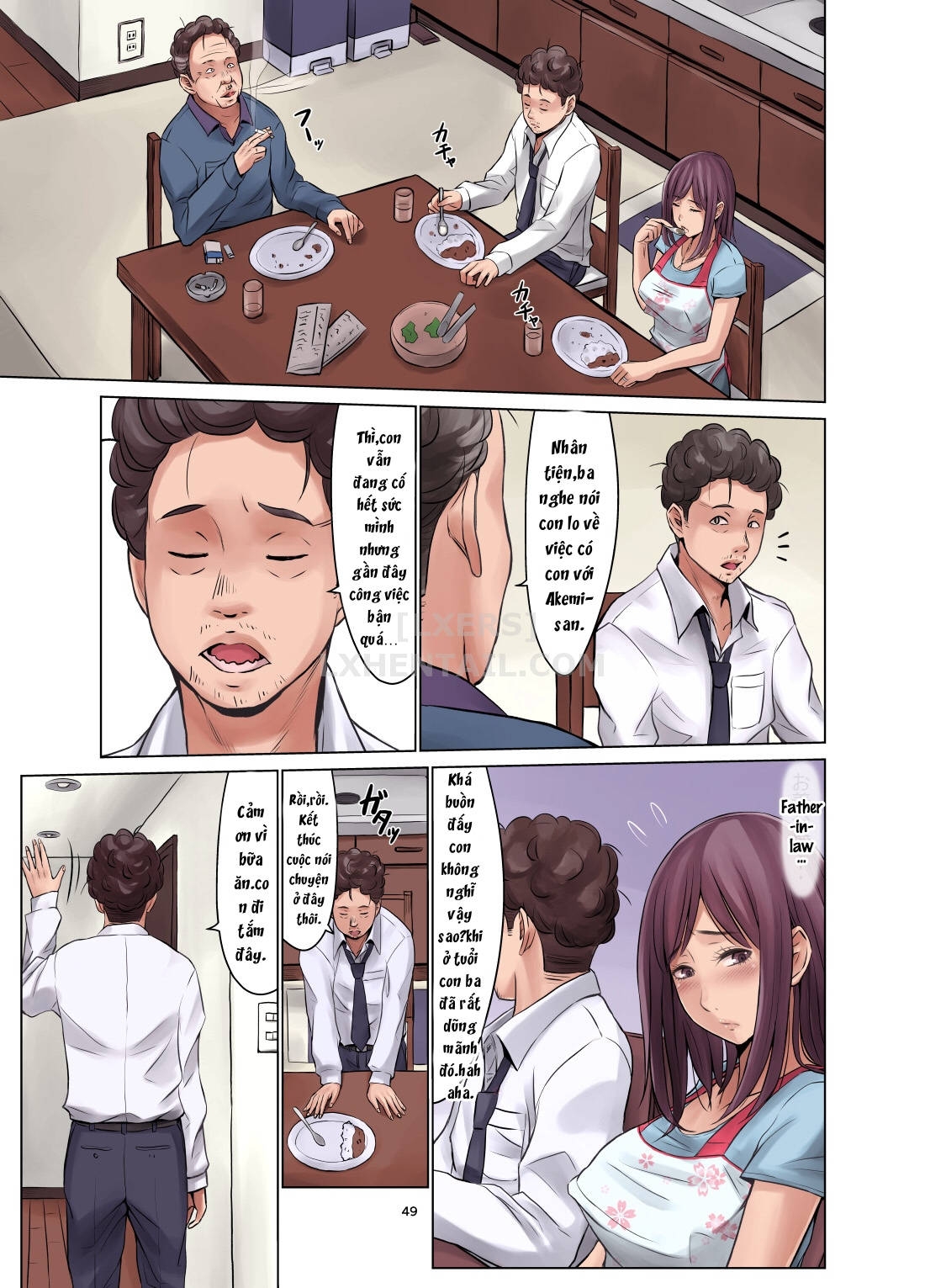 Đọc truyện hentai Tanenashi Otto To Hatsujou Tsuma - Oneshot - Có che