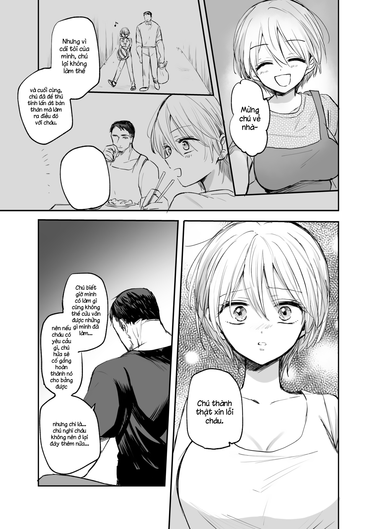Đọc truyện hentai Sau khi trở thành nữ, tôi và chú... - Oneshot