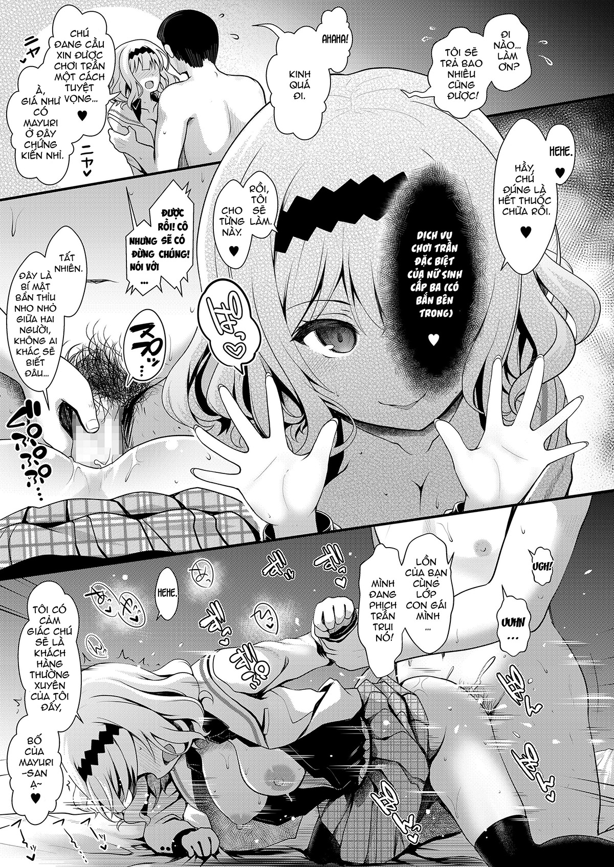 Đọc truyện hentai Meimon Ojou-Sama JK Fukkake Premium Enkou - Oneshot