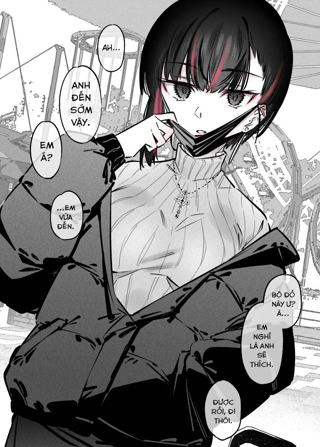 Đọc truyện hentai Cô gái quyến rũ nhưng sẽ làm tôi sa đọa nếu hẹn hò với cô ấy. - Chap 1