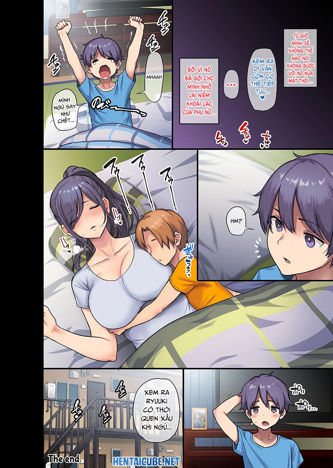 Đọc truyện hentai Kyonyuu Miboujin to Musuko no Waruui Otomodachi Honpen Rensai - Chap 3 - [END]