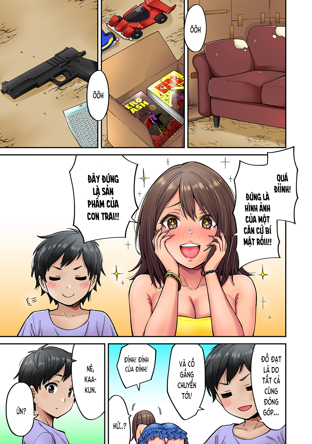 Đọc truyện hentai Người chị tôi thầm mến trở về trong bộ dạng gái lai Tây - Ch. 4