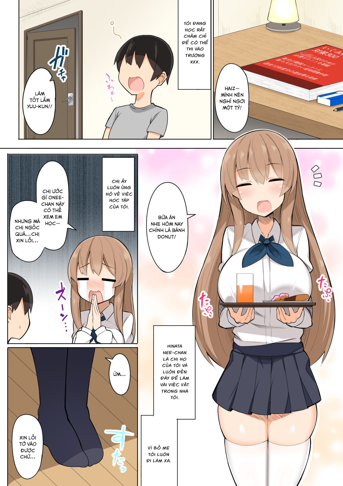 Đọc truyện hentai Ôn thi cùng các chị gái~ - Oneshot
