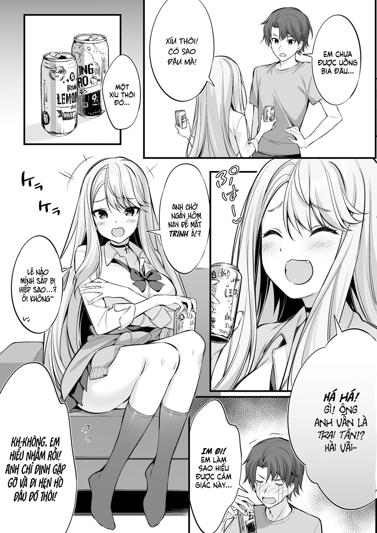 Đọc truyện hentai Gái Quen Trên Mạng Hóa Ra Là Nhỏ Em Gyaru - Anh trai x em gái