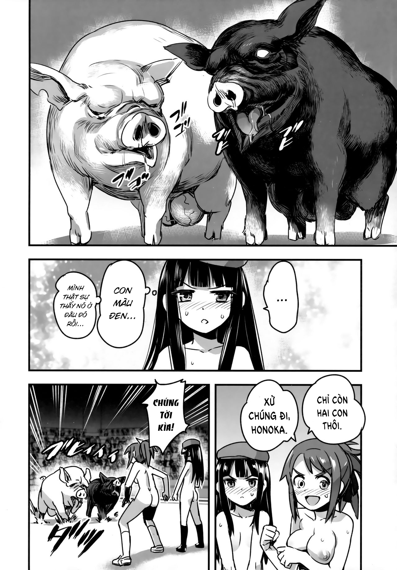 Đọc truyện hentai Công chúa khỏa thân Honoka Heo rừng khổng lồ vs Cô gái tâm linh - Oneshot - A