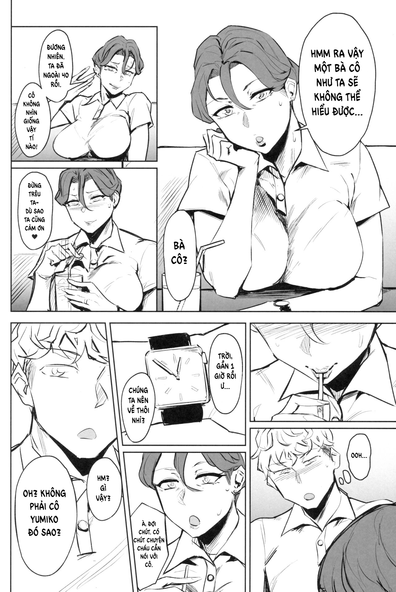 Đọc truyện hentai Cậu học sinh làm bán thời gian cùng cô u40 và có tình cảm với cổ - Oneshot