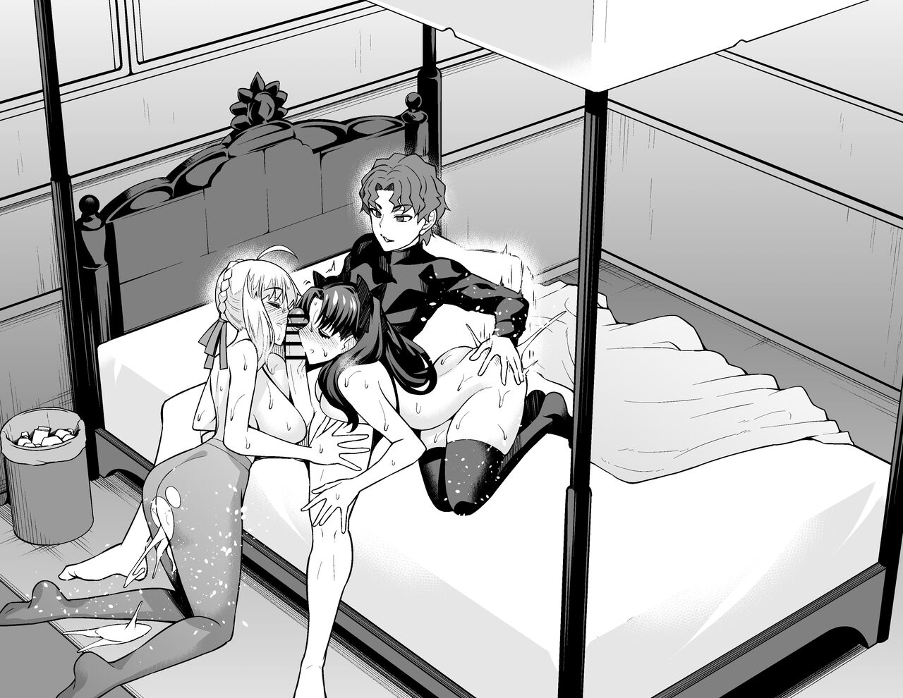 Đọc truyện hentai Saber & Rin làm tình vui vẻ với Shinji - Ko lời
