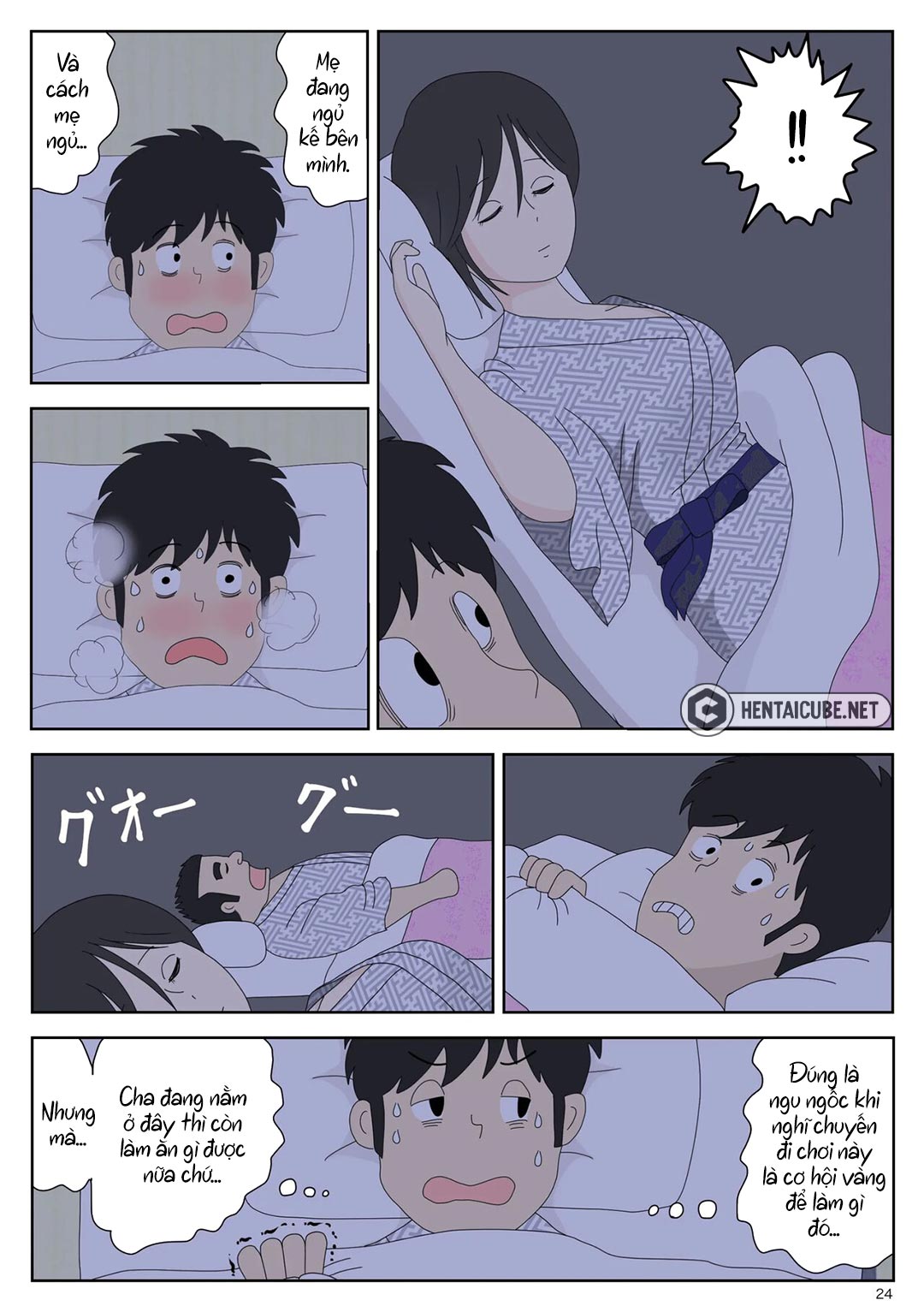Đọc truyện hentai Bị mẹ phát hiện đang rình trộm thủ dâm - Chap 2 - Cha ở kế bên