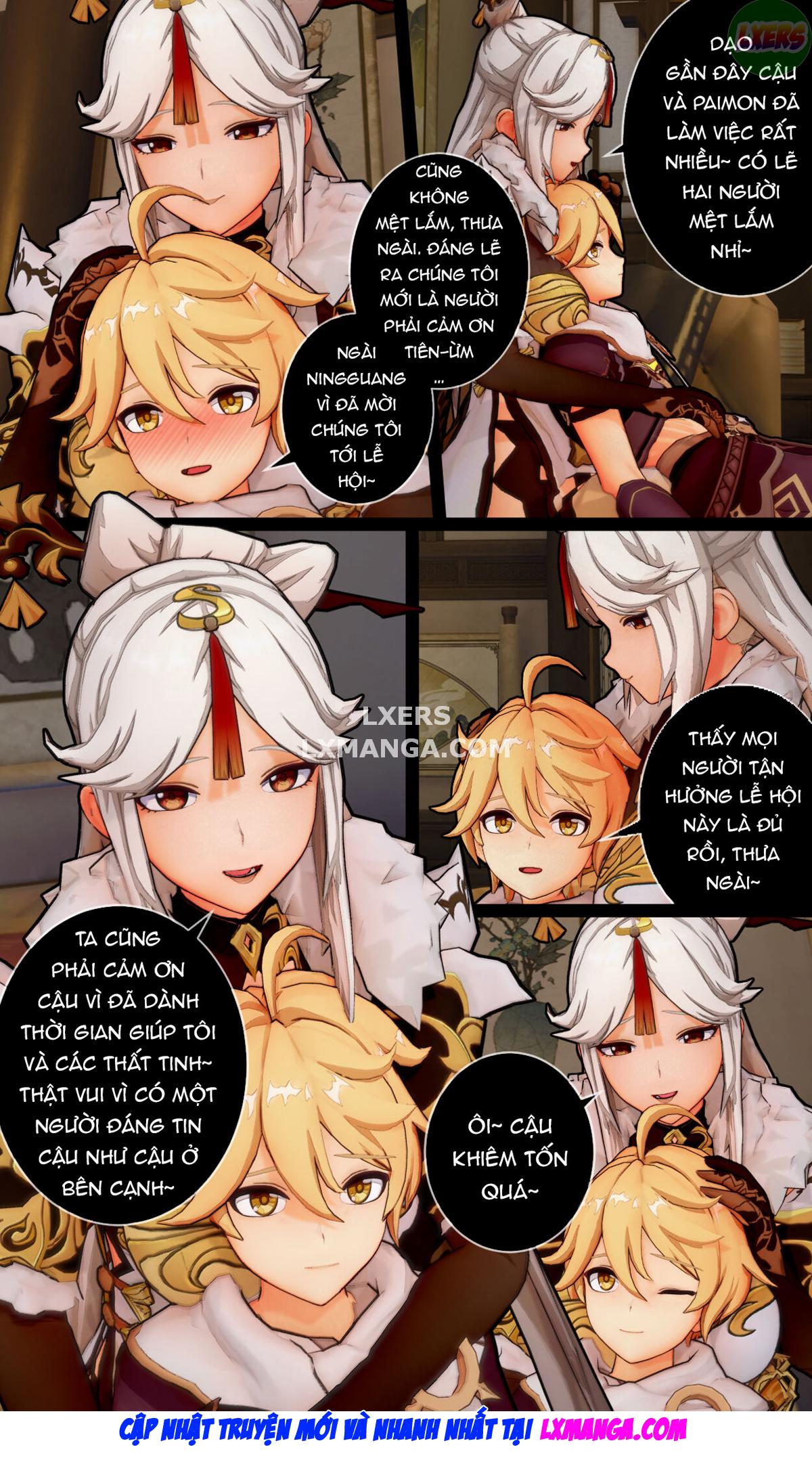 Đọc truyện hentai Lời tri ân đặc biệt của Ningguang - Oneshot