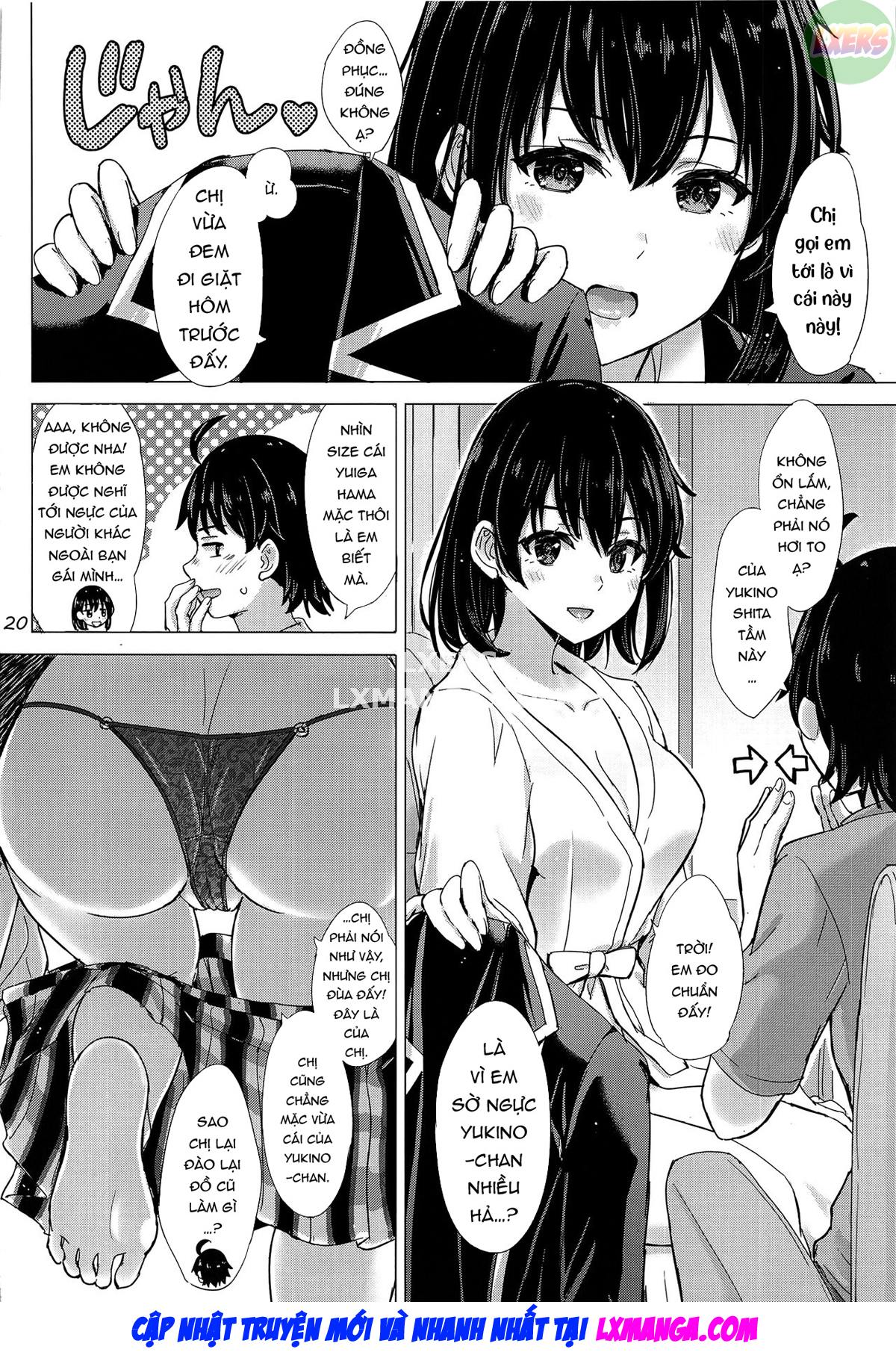 Đọc truyện hentai Bí mật nghịch ngợm của chị em nhà Yukinoshita. - Oneshot