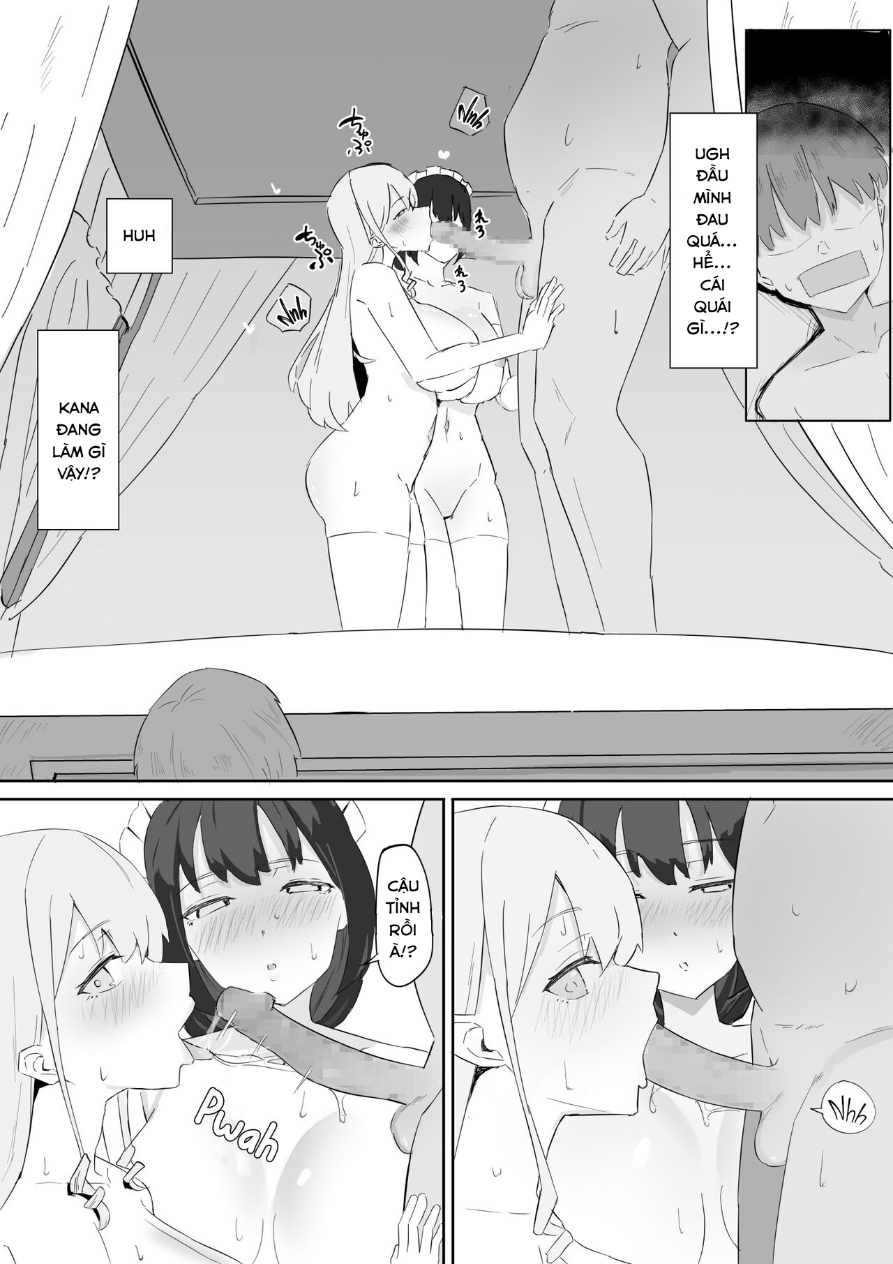 Đọc truyện hentai Câu chuyện về Oba-sama và vợ của ông bị vị hôn thê của họ bắt và quan hệ tình dục với nhau. - Oneshot