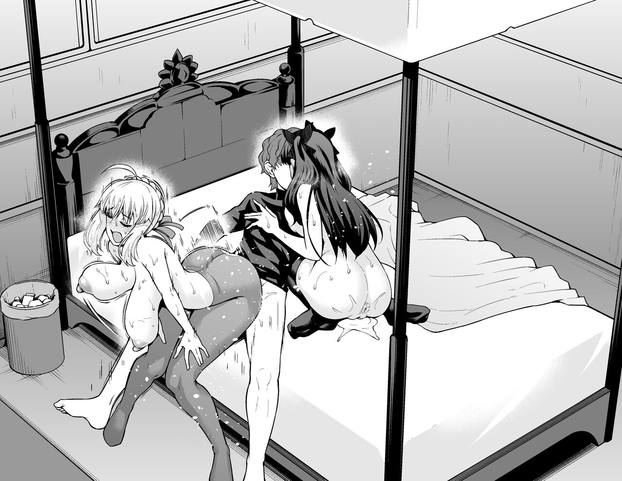 Đọc truyện hentai Saber & Rin làm tình vui vẻ với Shinji - Ko lời