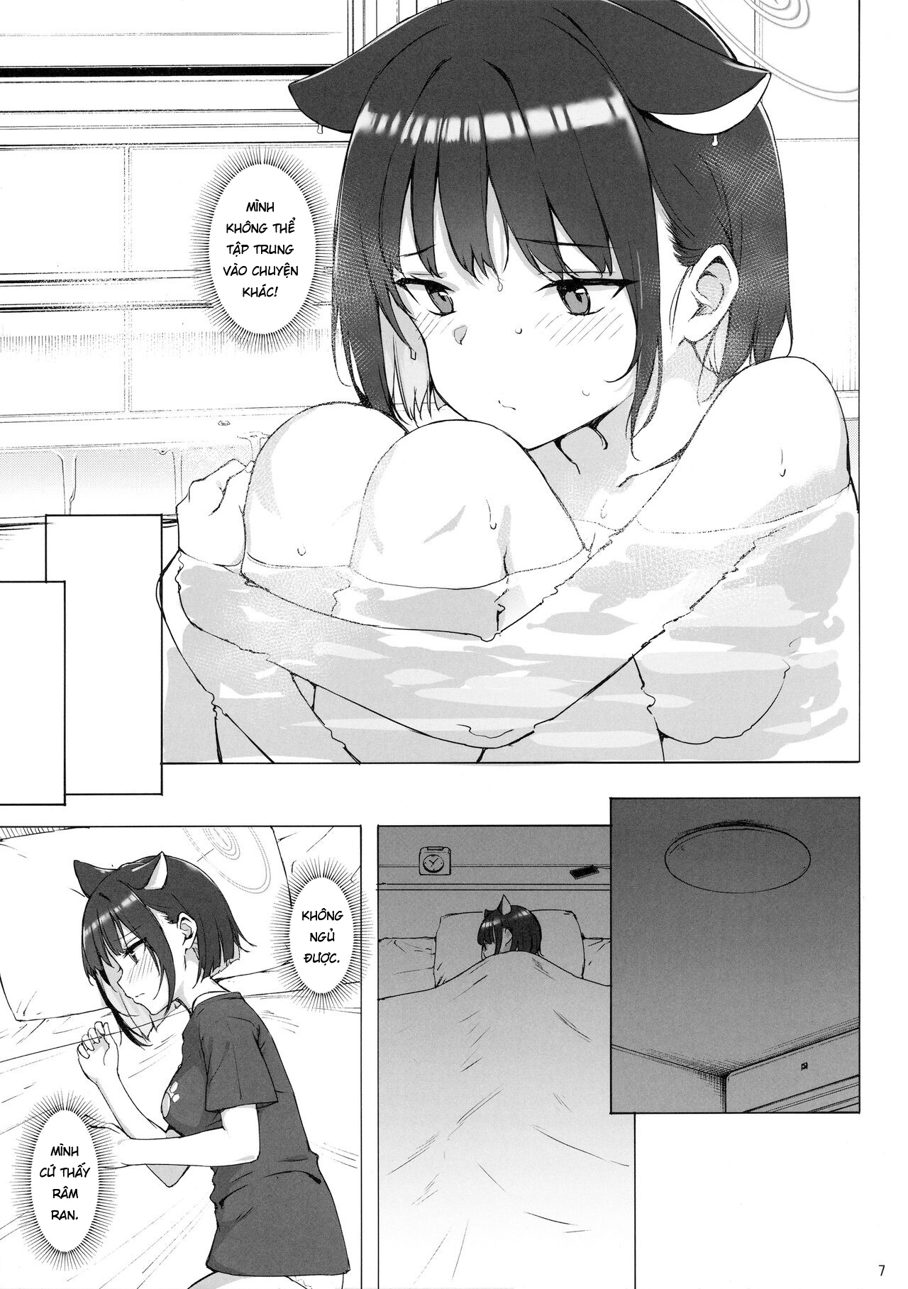Đọc truyện hentai Con mèo đen đã già Blue Archive - Oneshot