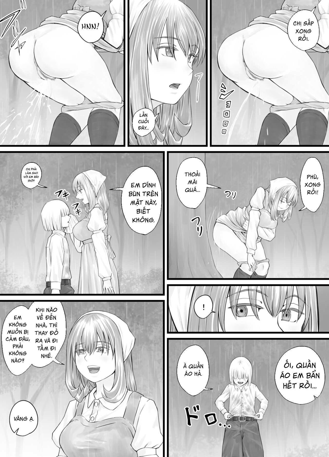 Đọc truyện hentai Manga nơi bạn có thể nhìn thấy cảnh mình tè lên chị gái mình - Chap 3 + 4 + 5
